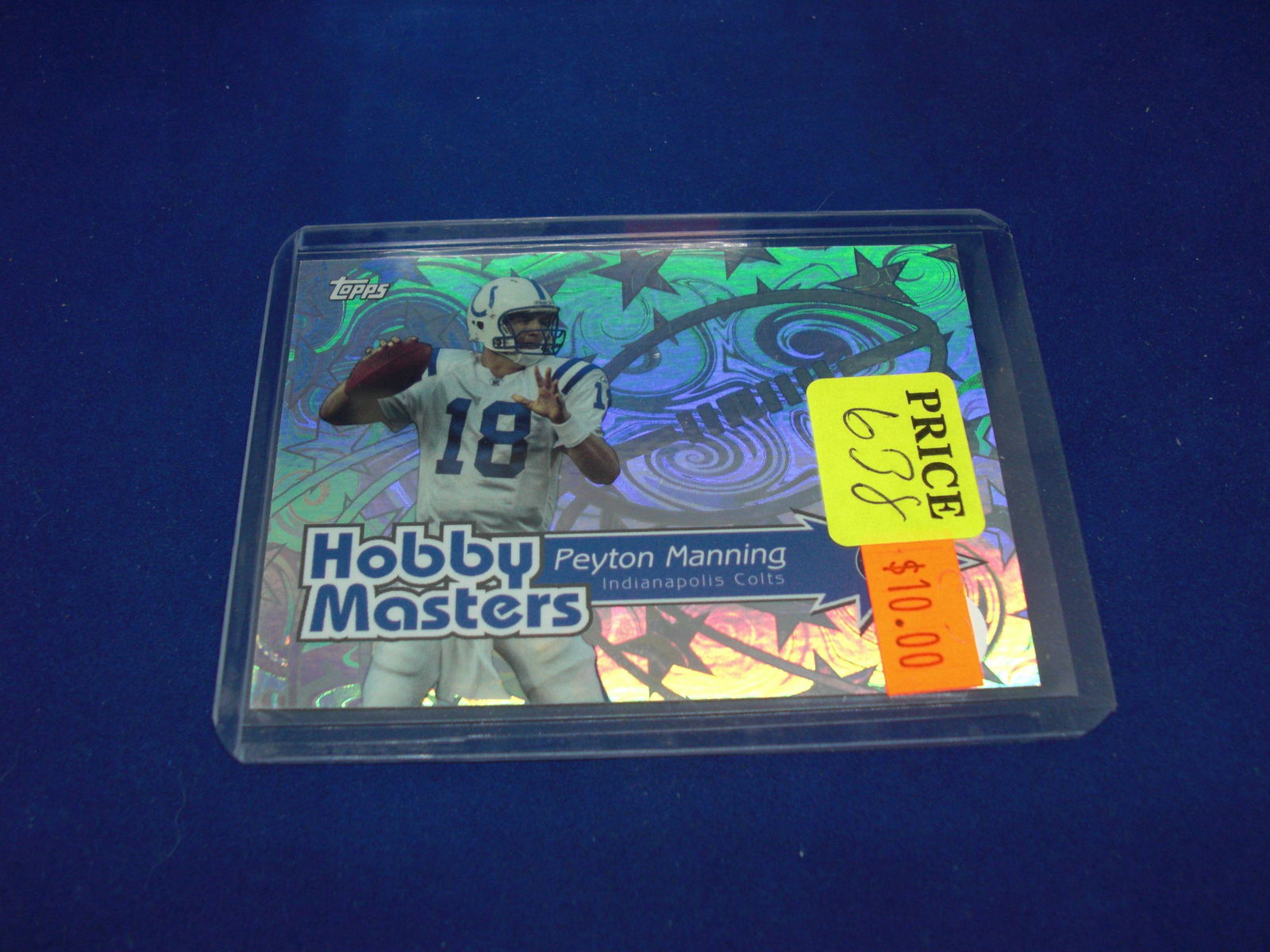 peyton manning hobby masters: in top loader