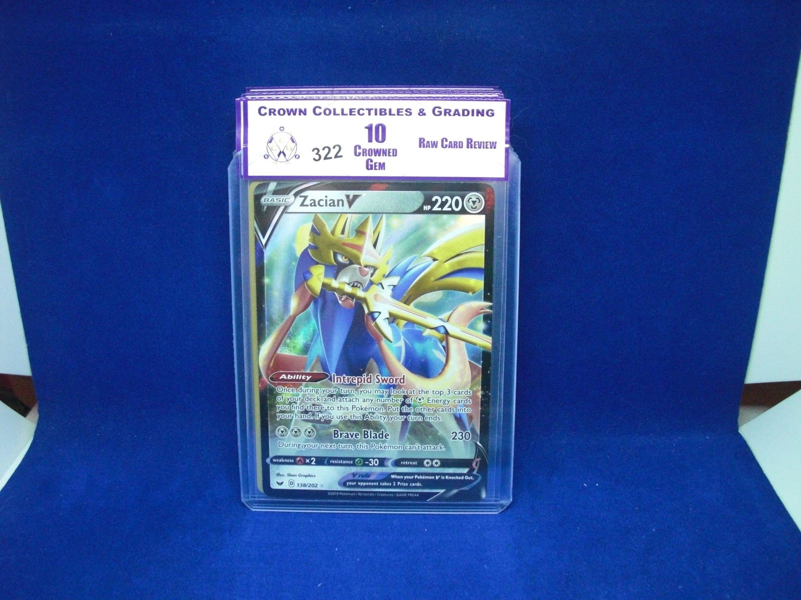 CC&G RAW REVIEW POKEMON GRADED 10 ZACIAN V (1 of 1)