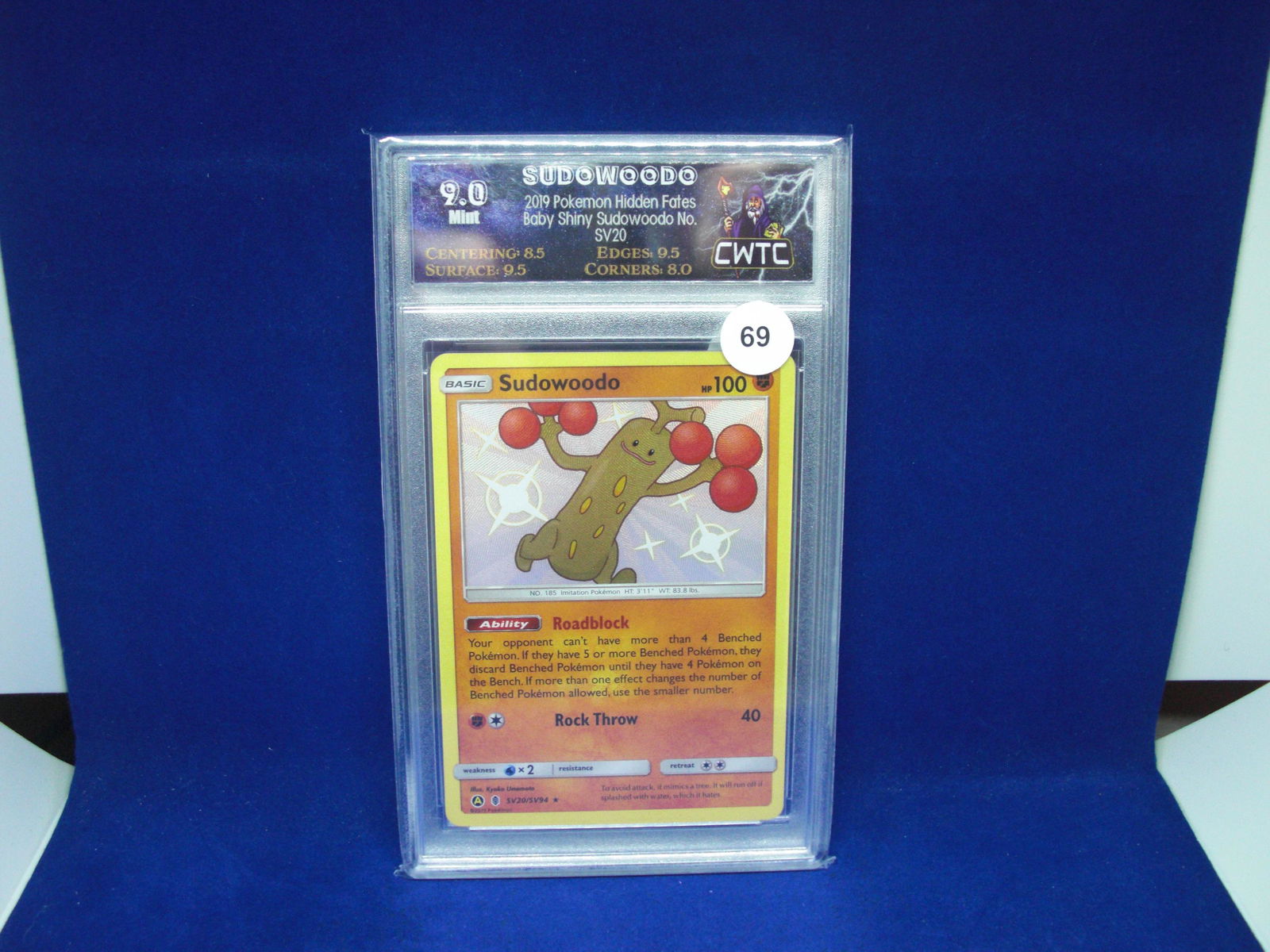 cwtc graded sudowoodo mint 9 pokemon (1 of 1)