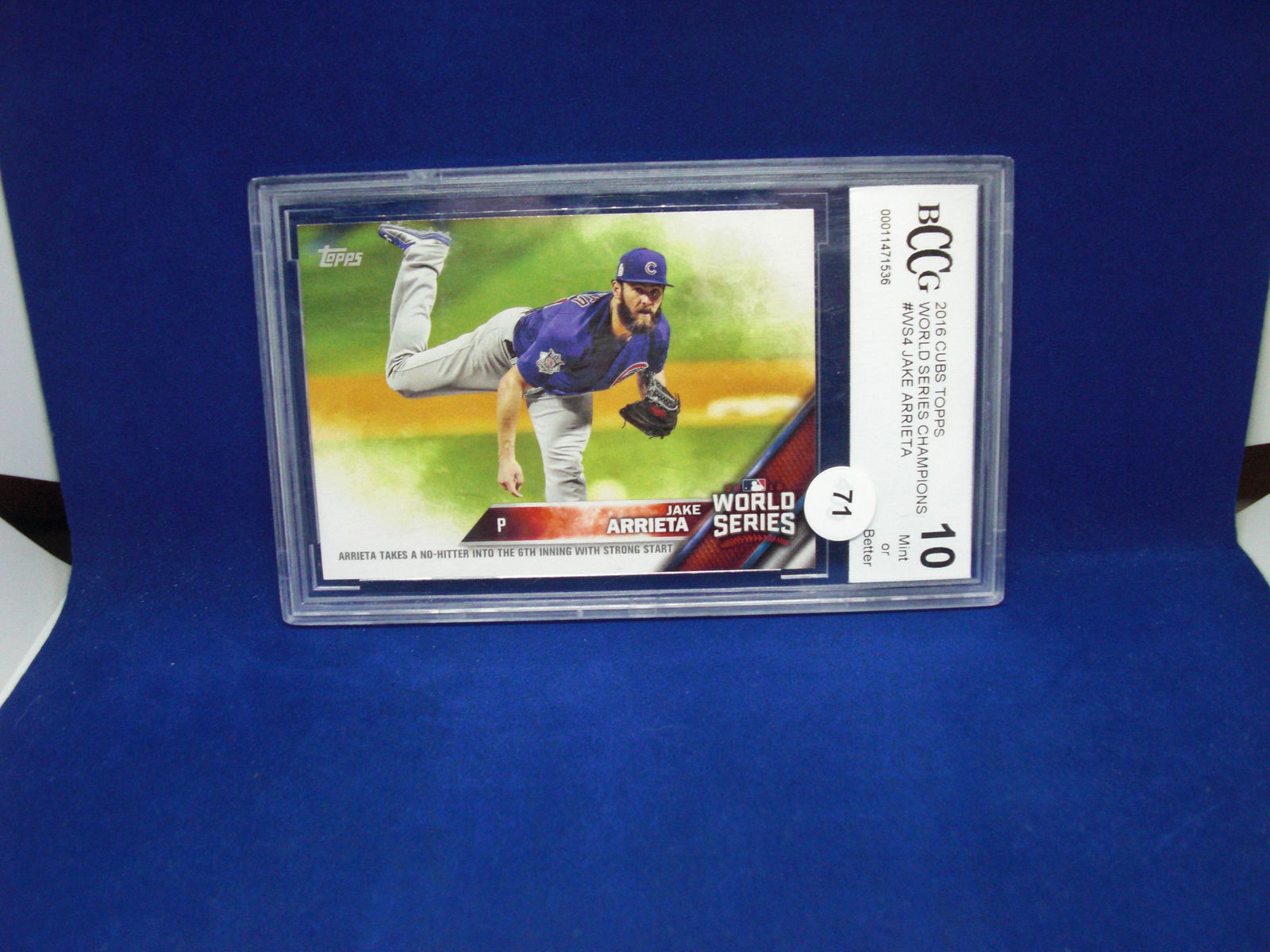 beckett graded 2016 jake arrieta mint 10 (1 of 1)