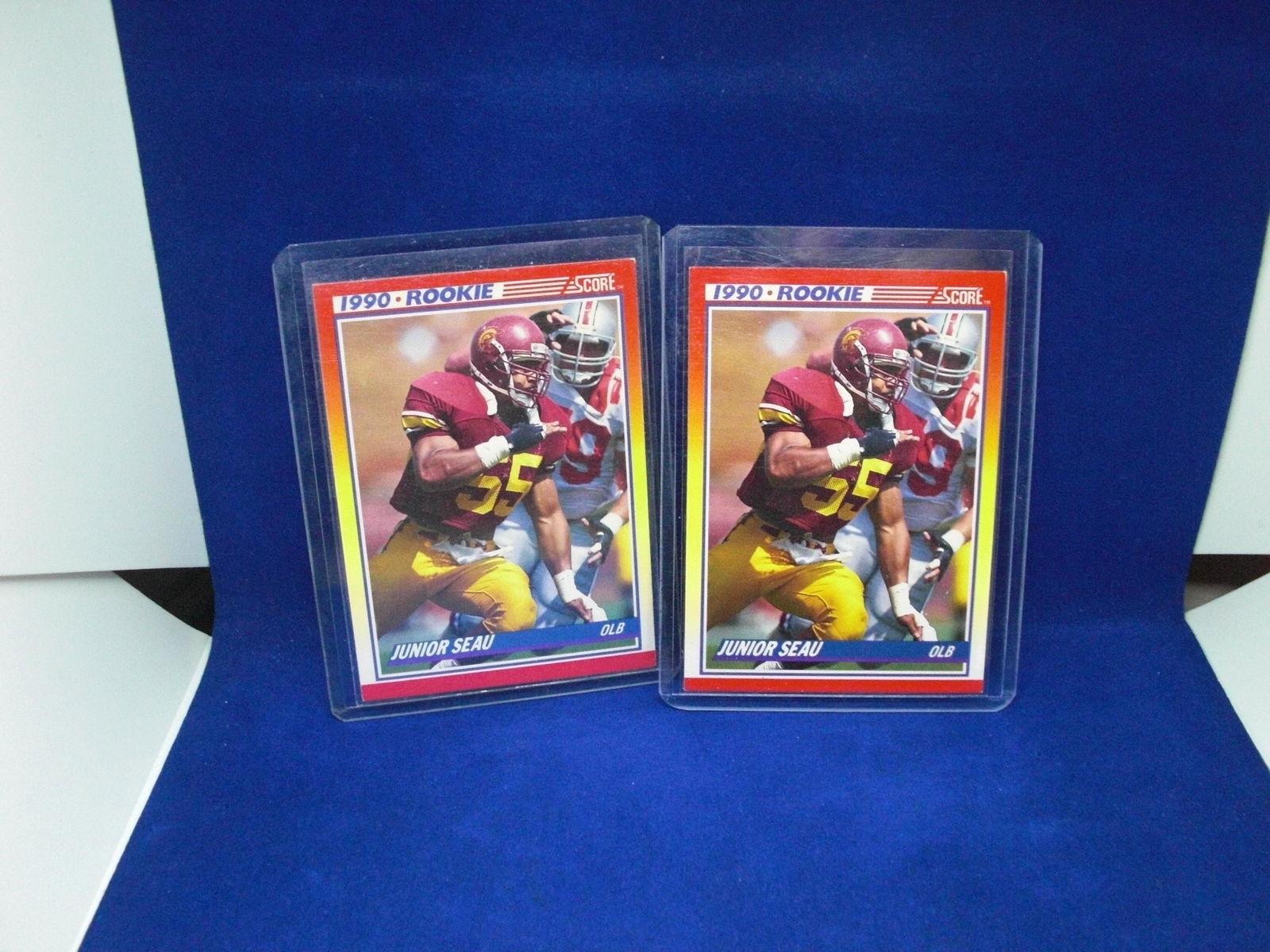 lot of 2 junior seau cards (1 of 1)
