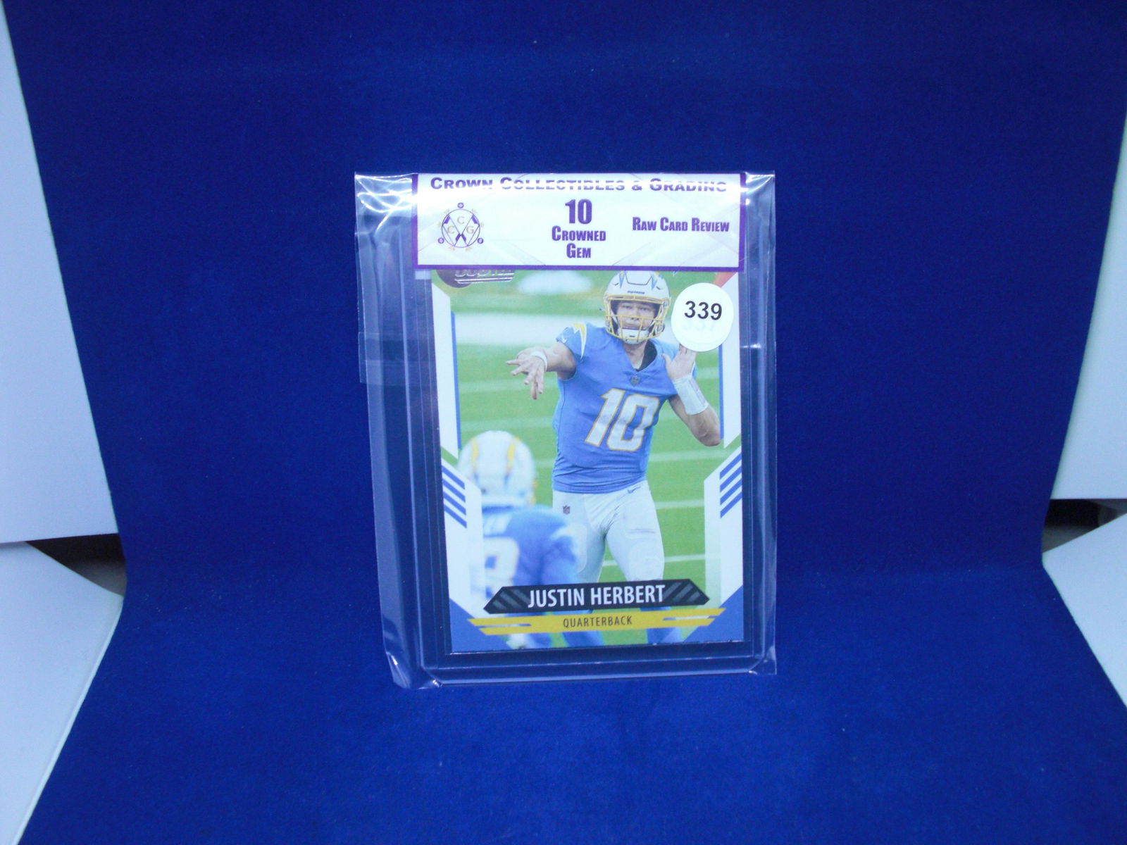 cc@g raw review graded mint 10 justin herbert (1 of 1)