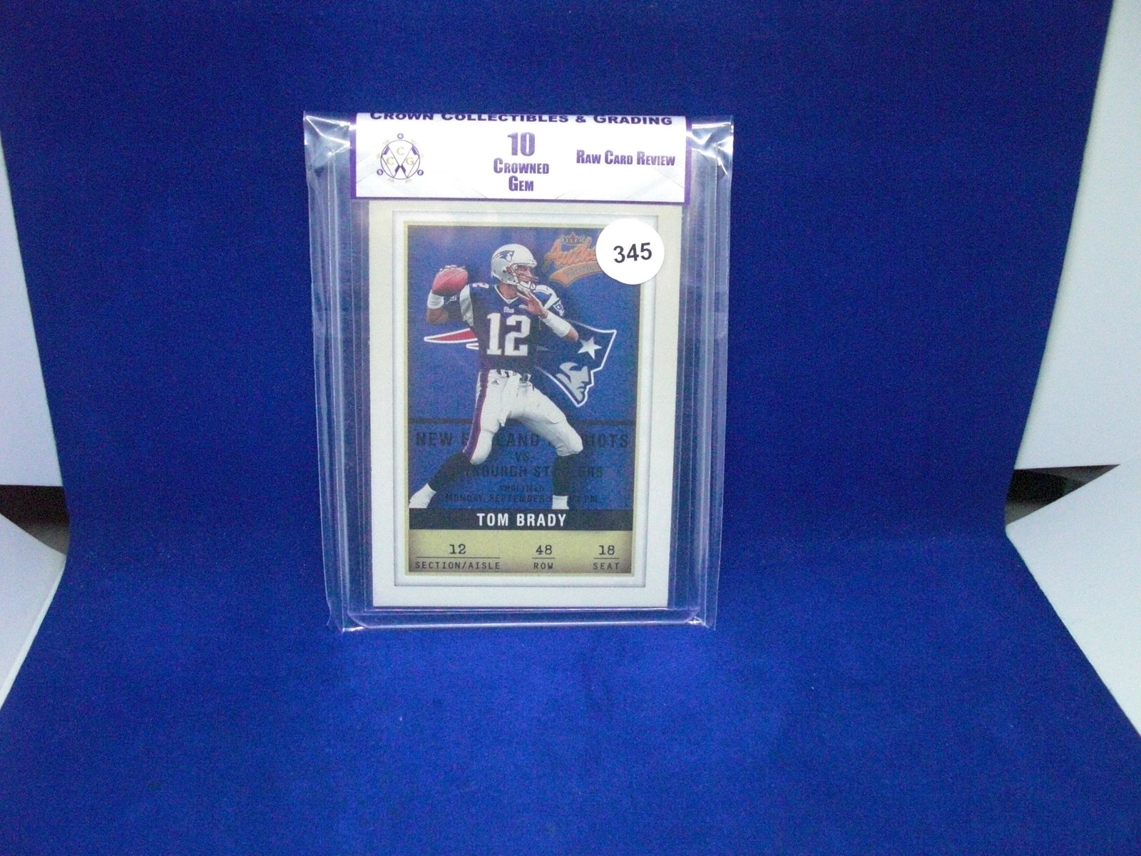 cc@g raw review graded mint 10 tom brady (1 of 1)