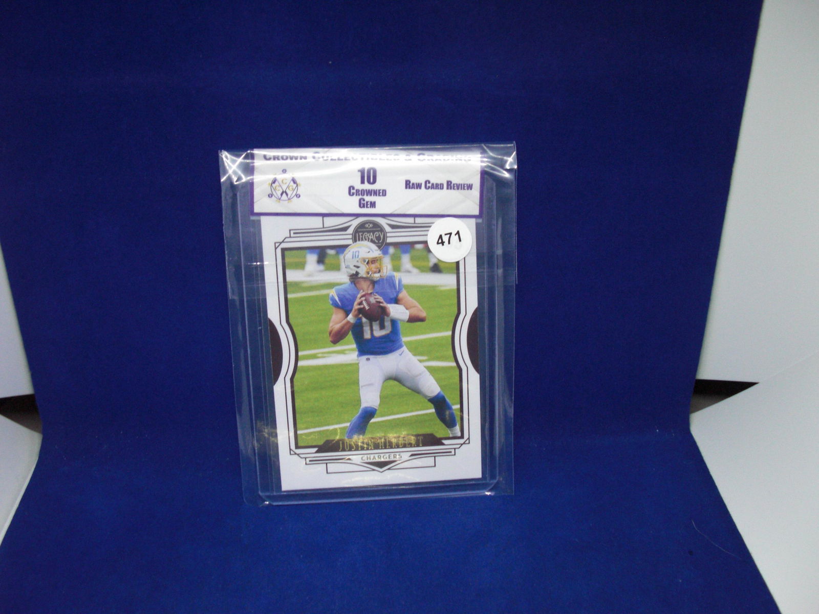 cc@g collectibles raw review graded mint 10 justin herbert (1 of 1)