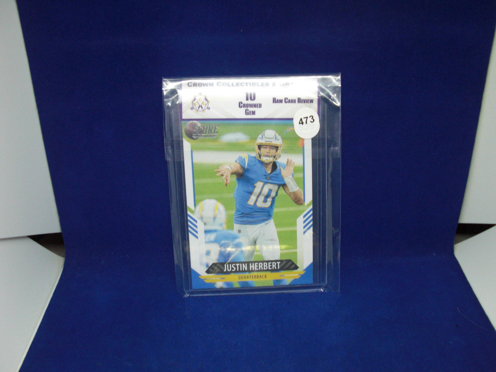 cc@g collectibles raw review graded mint 10 justin herbert (1 of 1)