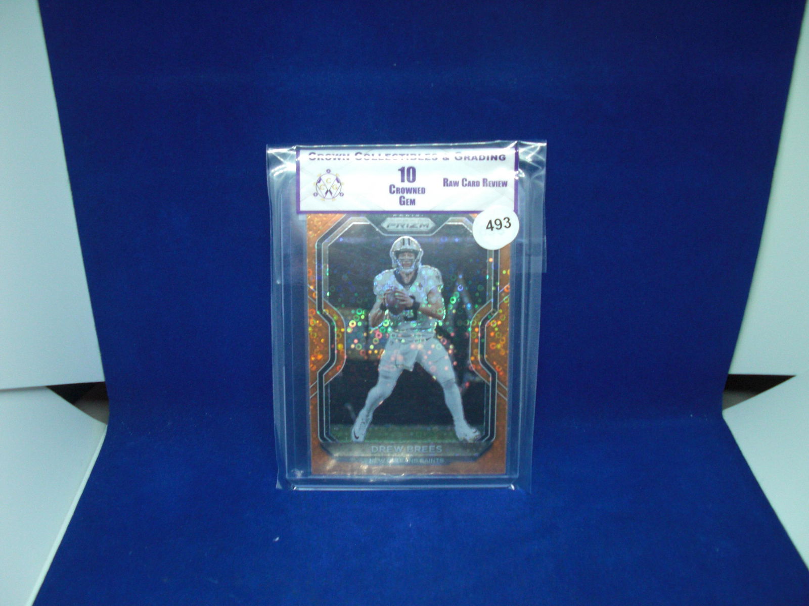 cc@g raw review graded mint 10 drew brees orange prizm (1 of 1)