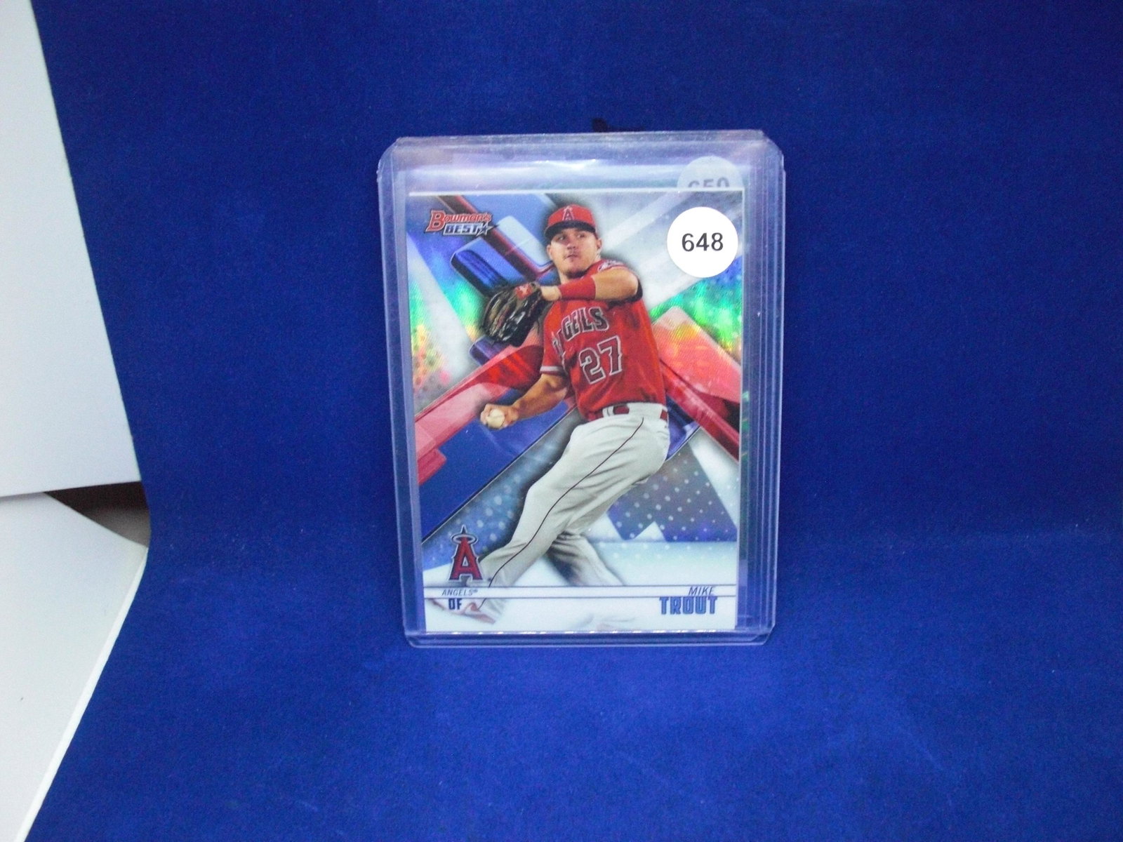 mike trout: in top loader