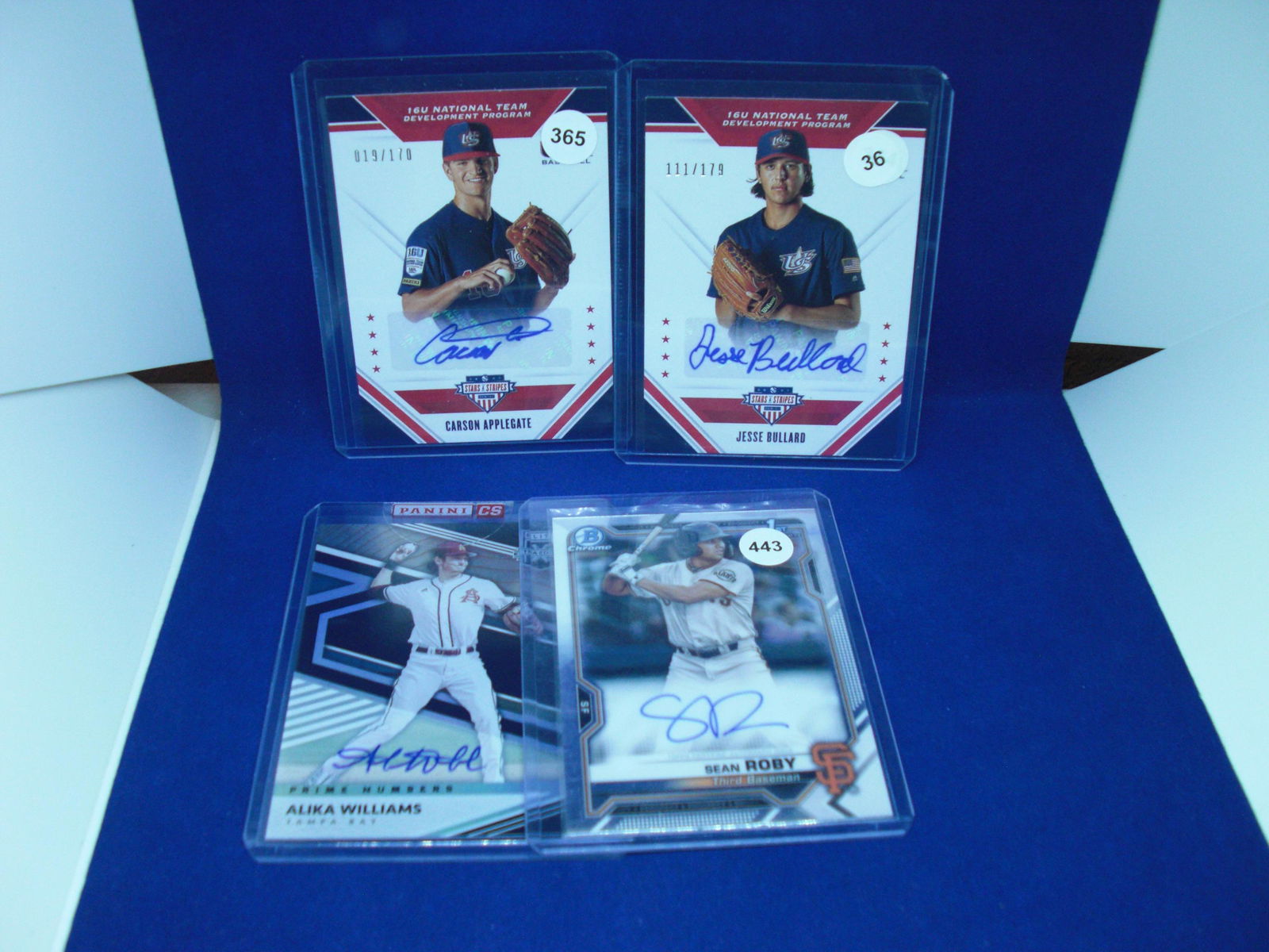 lot of 4 baseball autos (1 of 1)