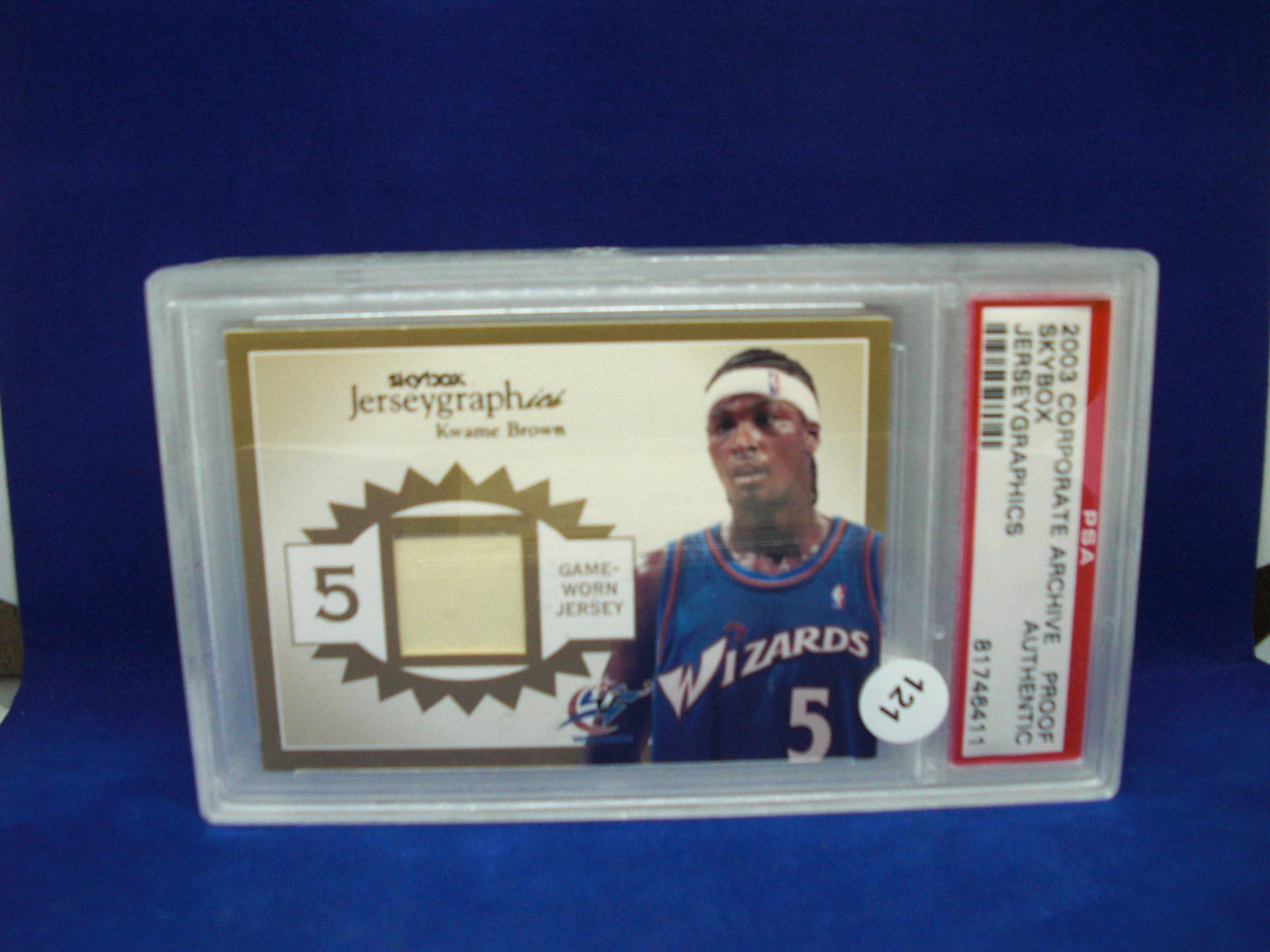 psa graded proof authentic kwame brown jersey (1 of 1)
