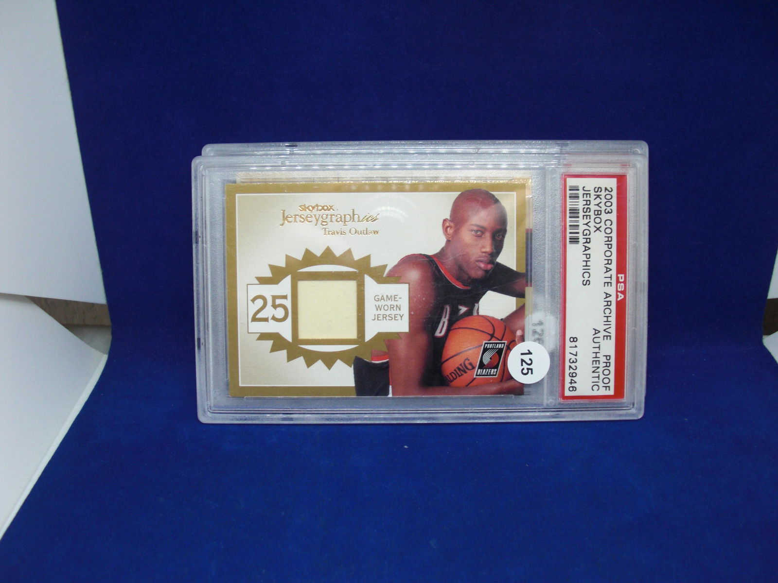 psa graded proof authentic travis outlaw jersey (1 of 1)