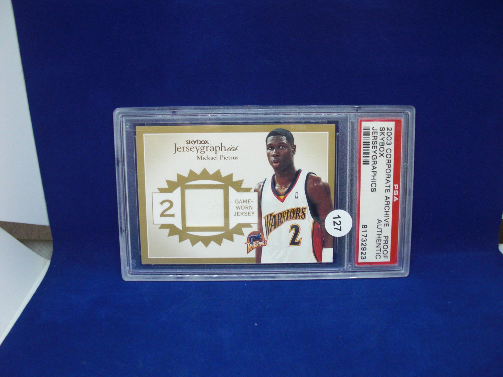 psa graded proof authentic michael pietrus jersey (1 of 1)