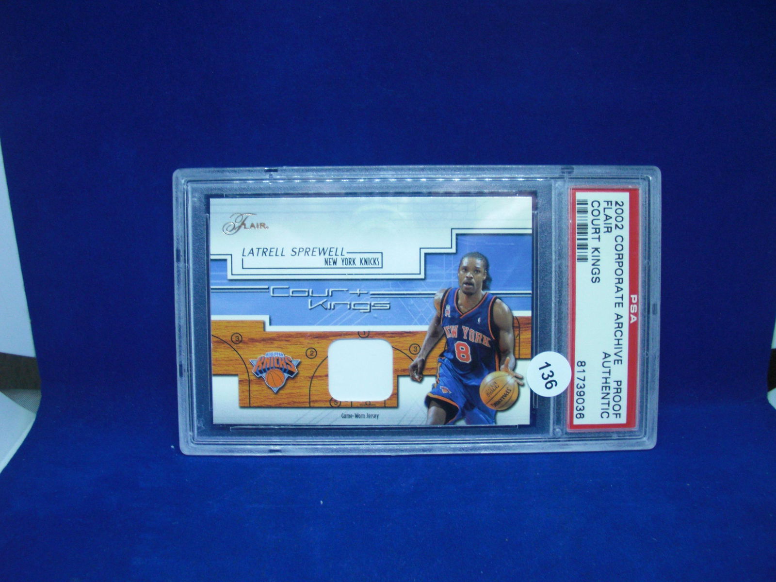 psa graded proof authentic latrell sprewell jersey (1 of 1)