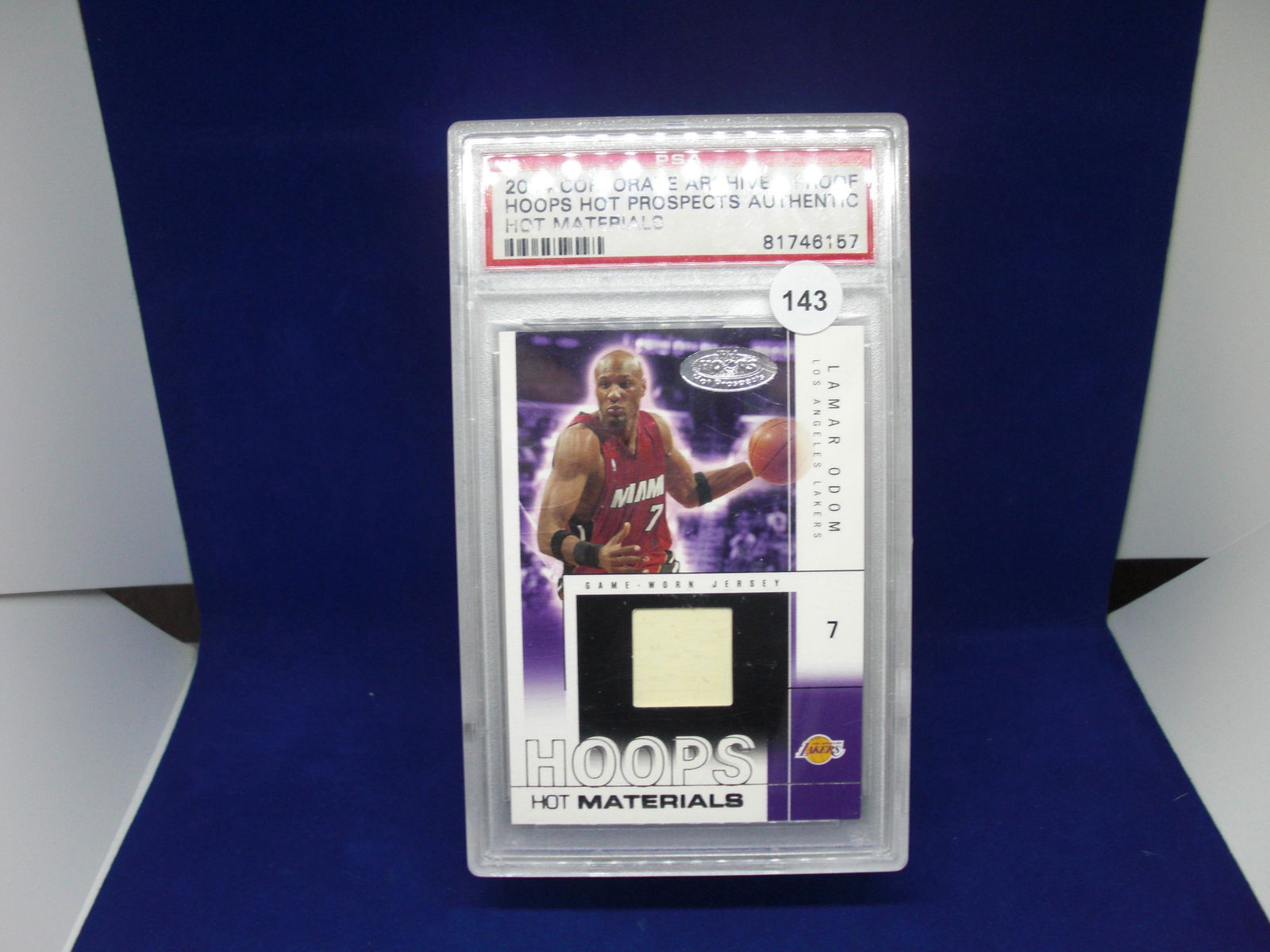 psa graded proof authentic lamar odom jersey (1 of 1)