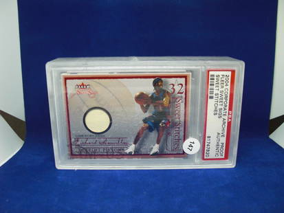 psa graded proof authentic richard hamilton jersey: nice graded card