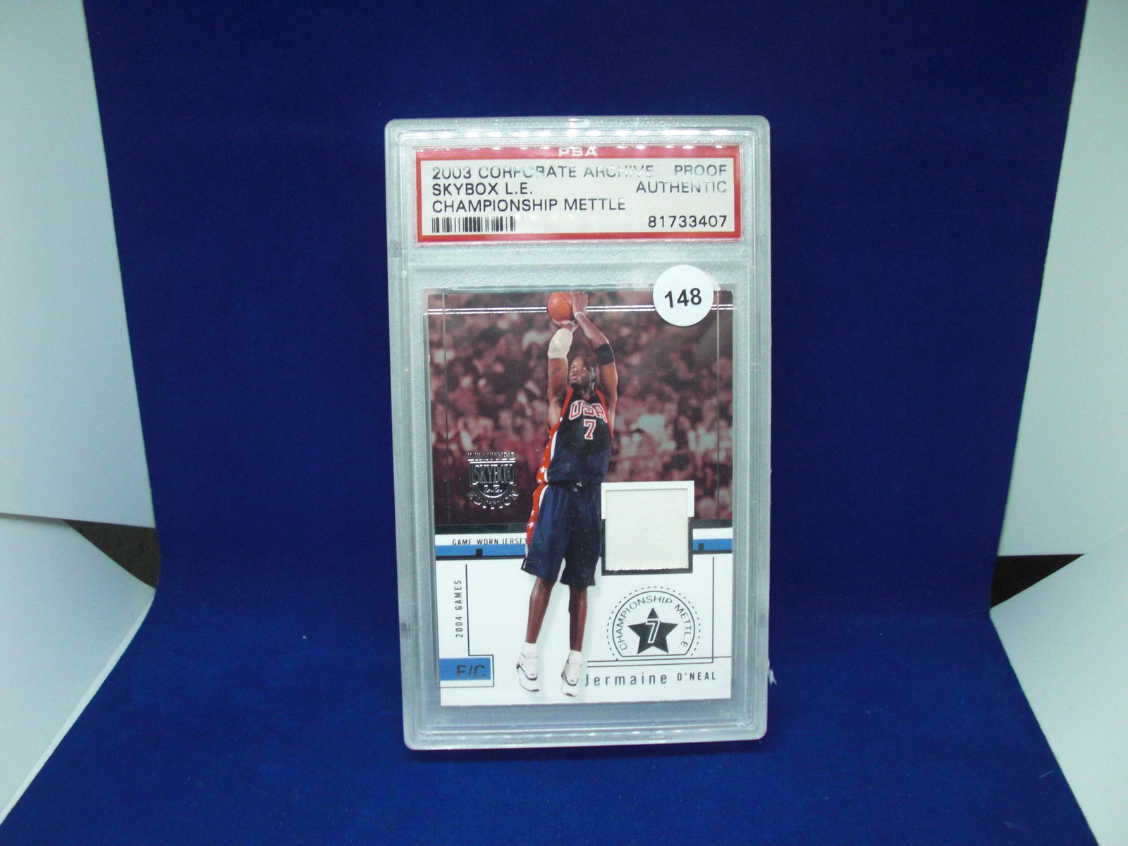 psa graded proof authentic jermain o'neal jersey (1 of 1)