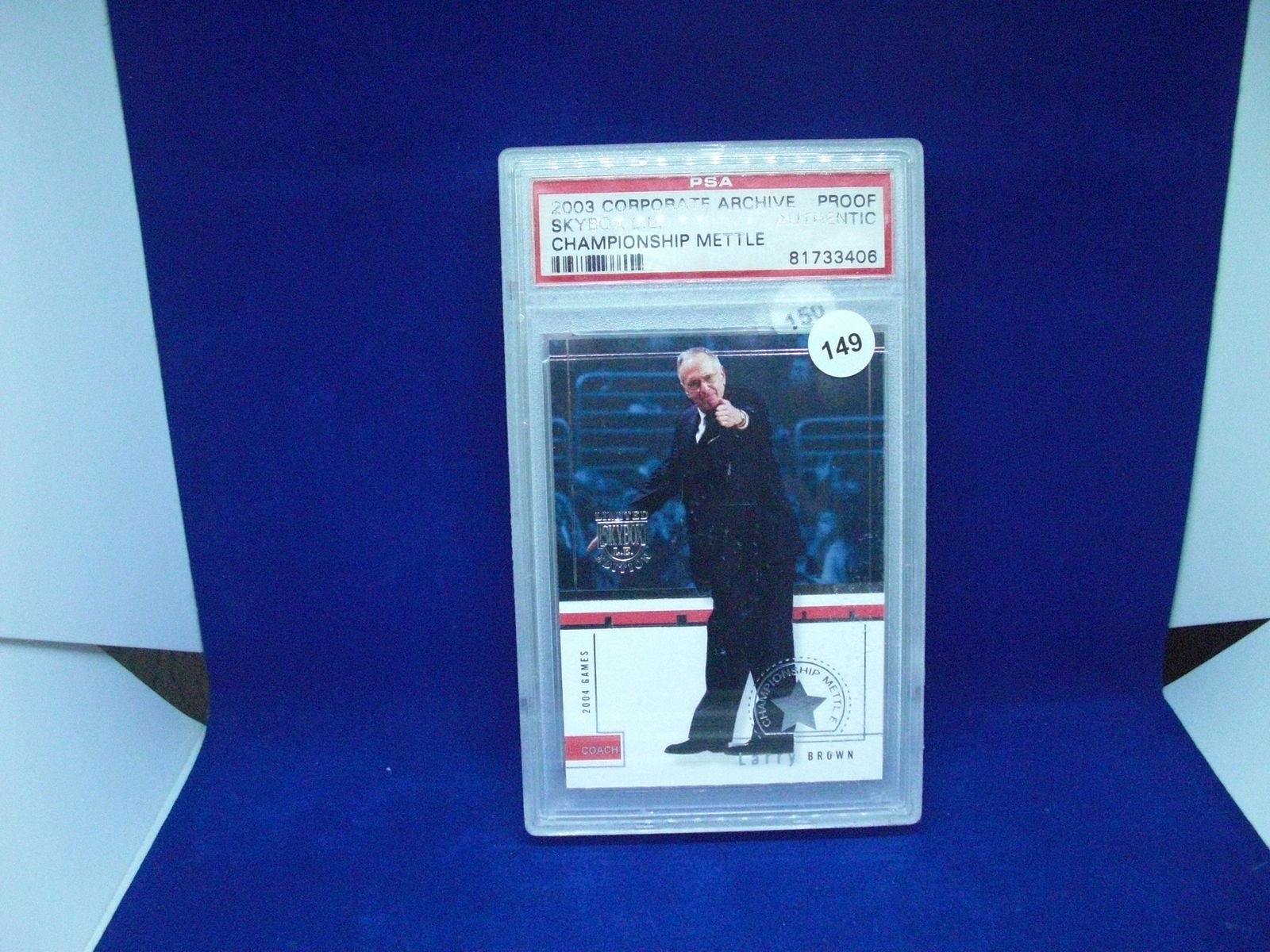 psa graded proof authentic larry brown jersey (1 of 1)