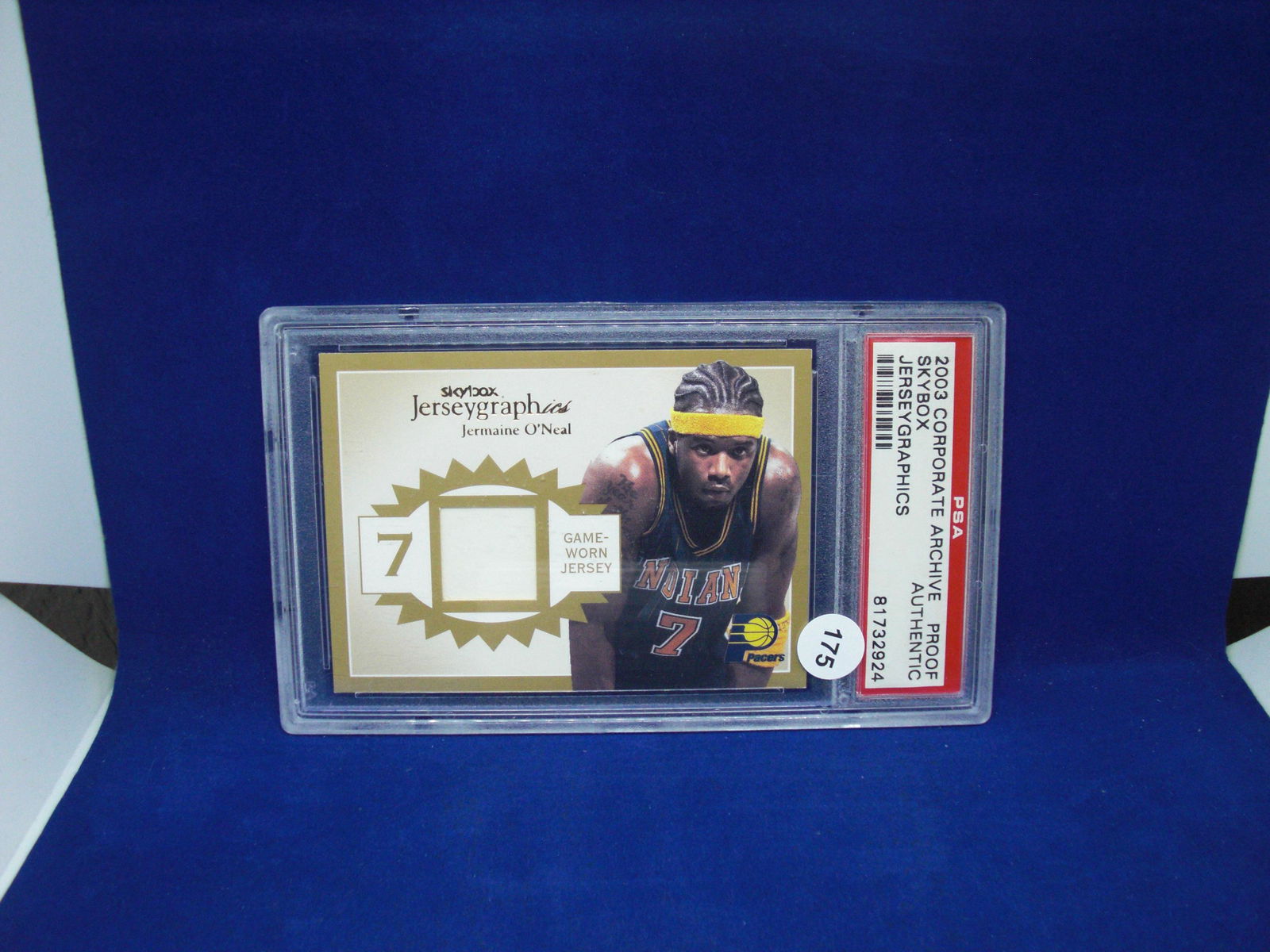 psa graded proof authentic jermain o'neal jersey (1 of 1)
