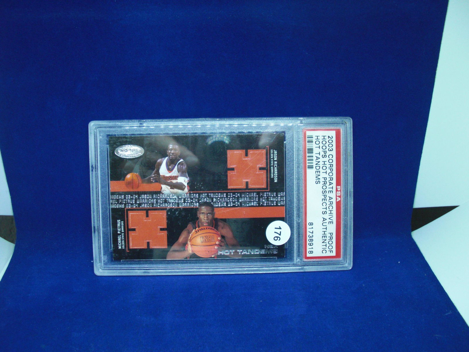 psa graded proof authentic jason richardson jersey mickael pietrus (1 of 1)