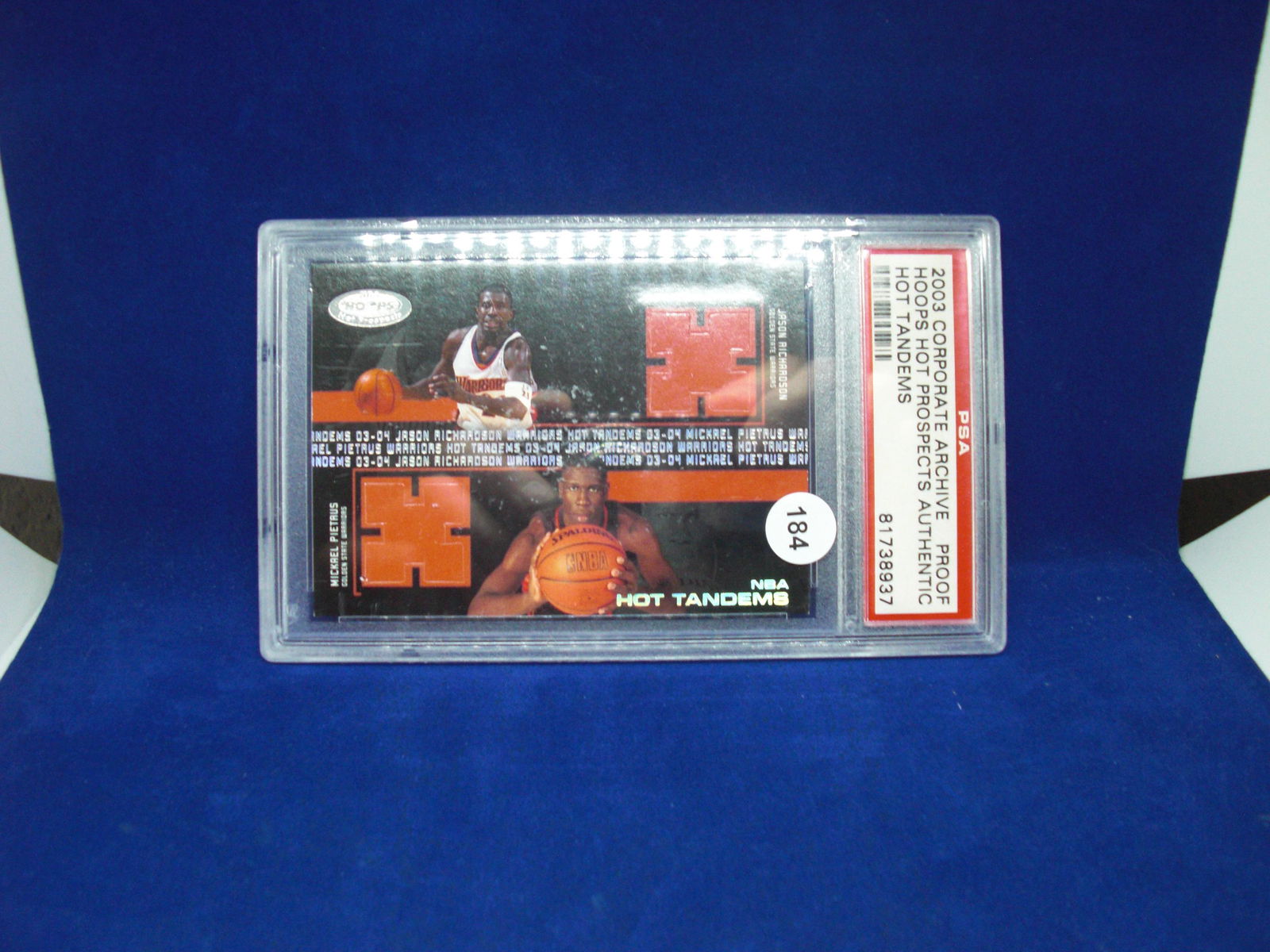 psa graded proof authentic jason richardson jersey mickael pietrus (1 of 1)