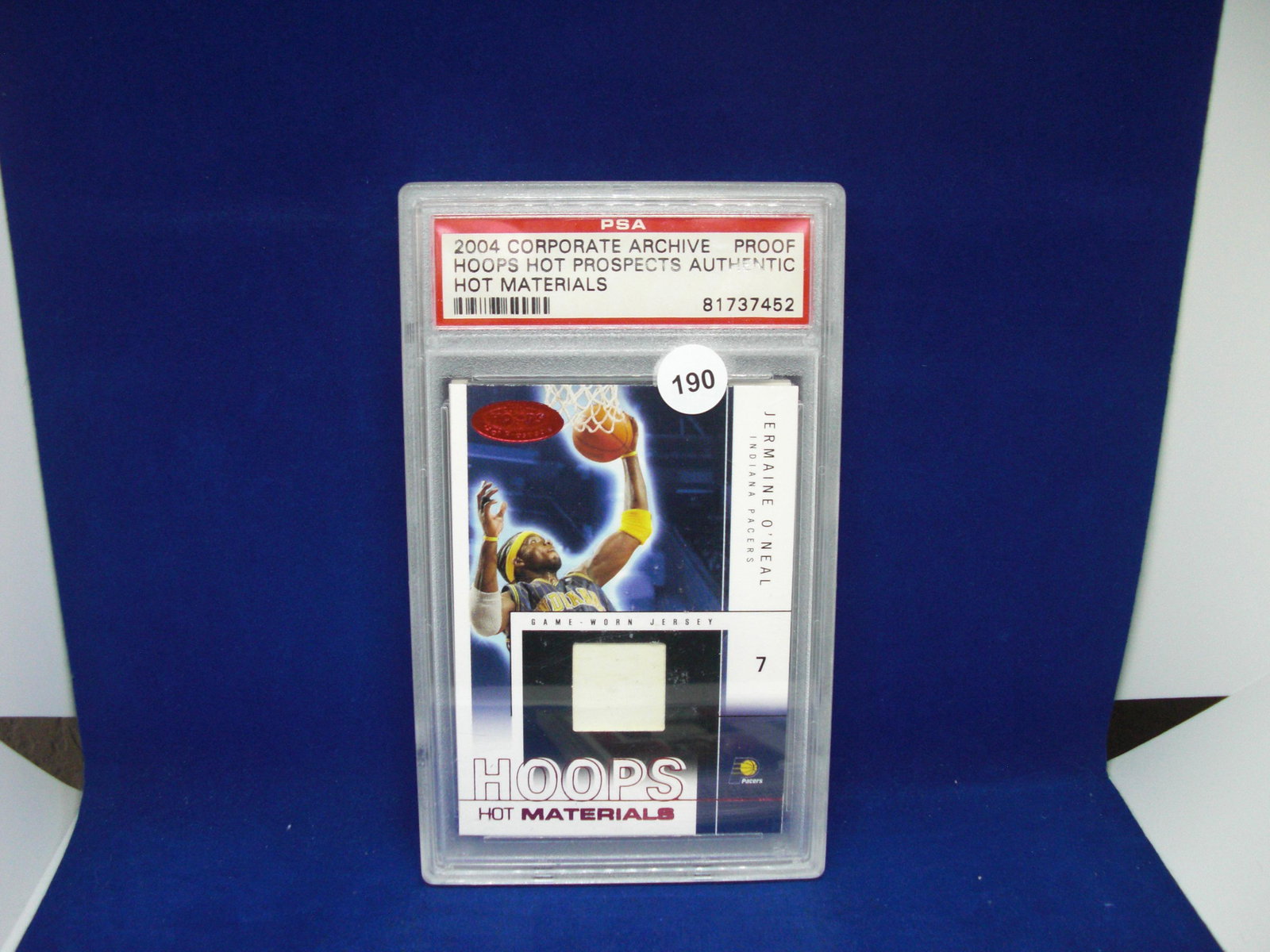 psa graded proof authentic jermain o'neal jersey (1 of 1)