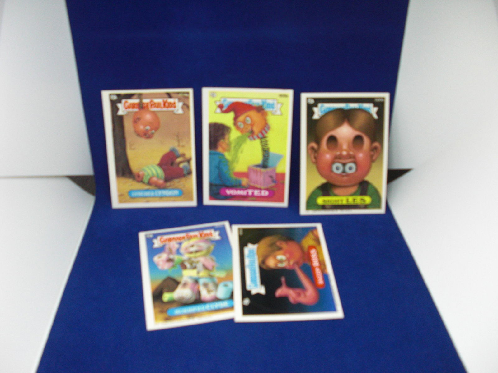lot of 5 garbage pail kids cards: rare lot