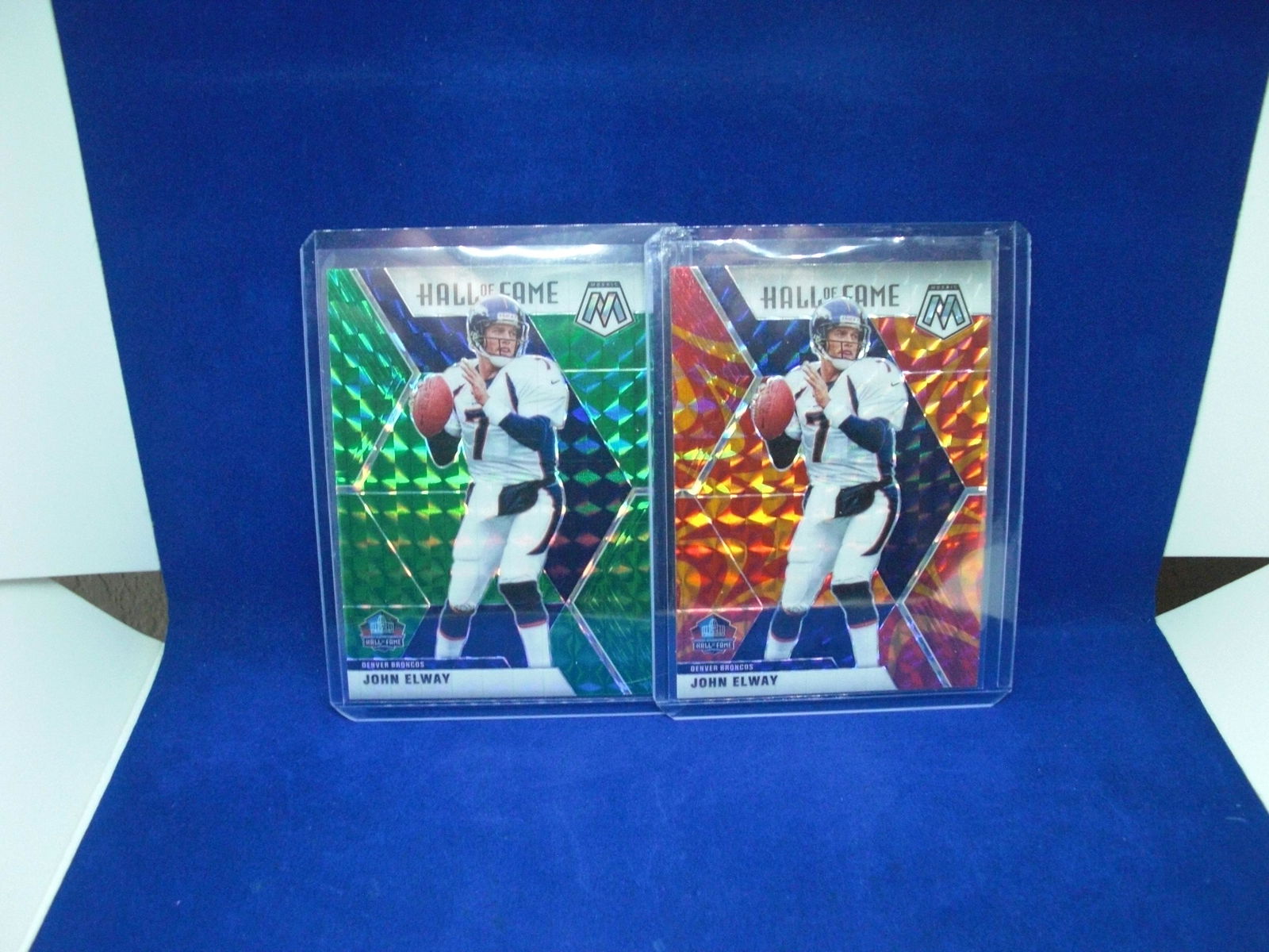 lot of 2 john elway colored cards (1 of 1)