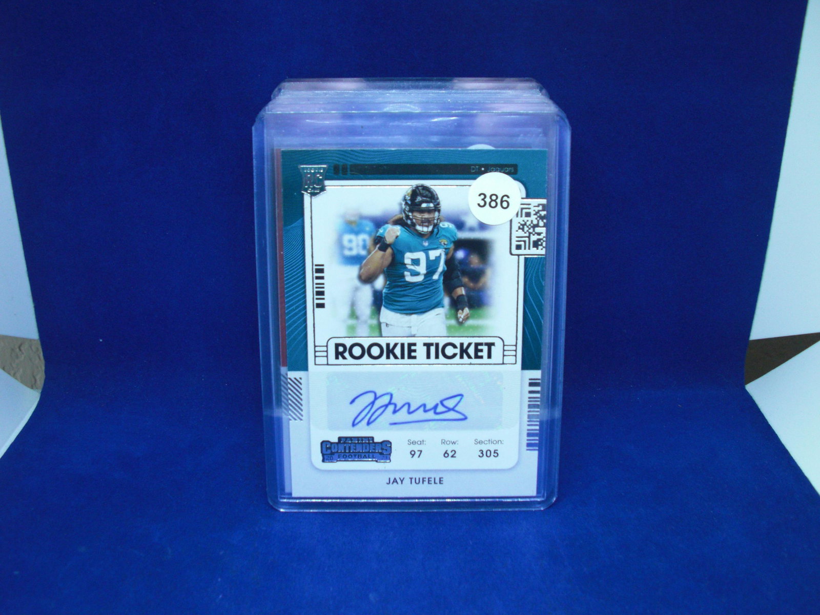 jay tuffle auto rookie: in top loader