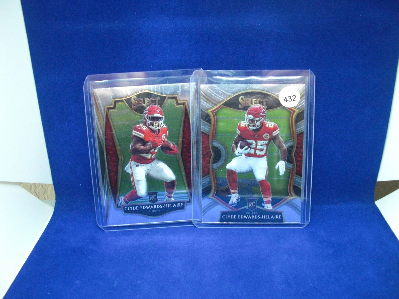 lot of 2 clyde edwards helaire rookie cards (1 of 1)