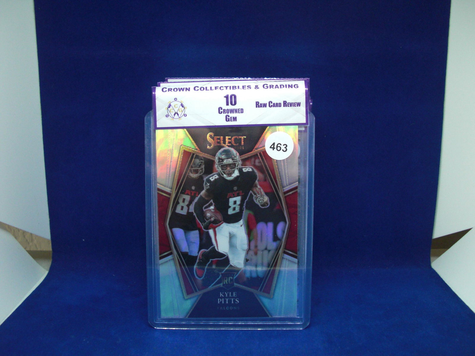 cc&g mint graded 10 raw  kyle pitts rookie select (1 of 1)