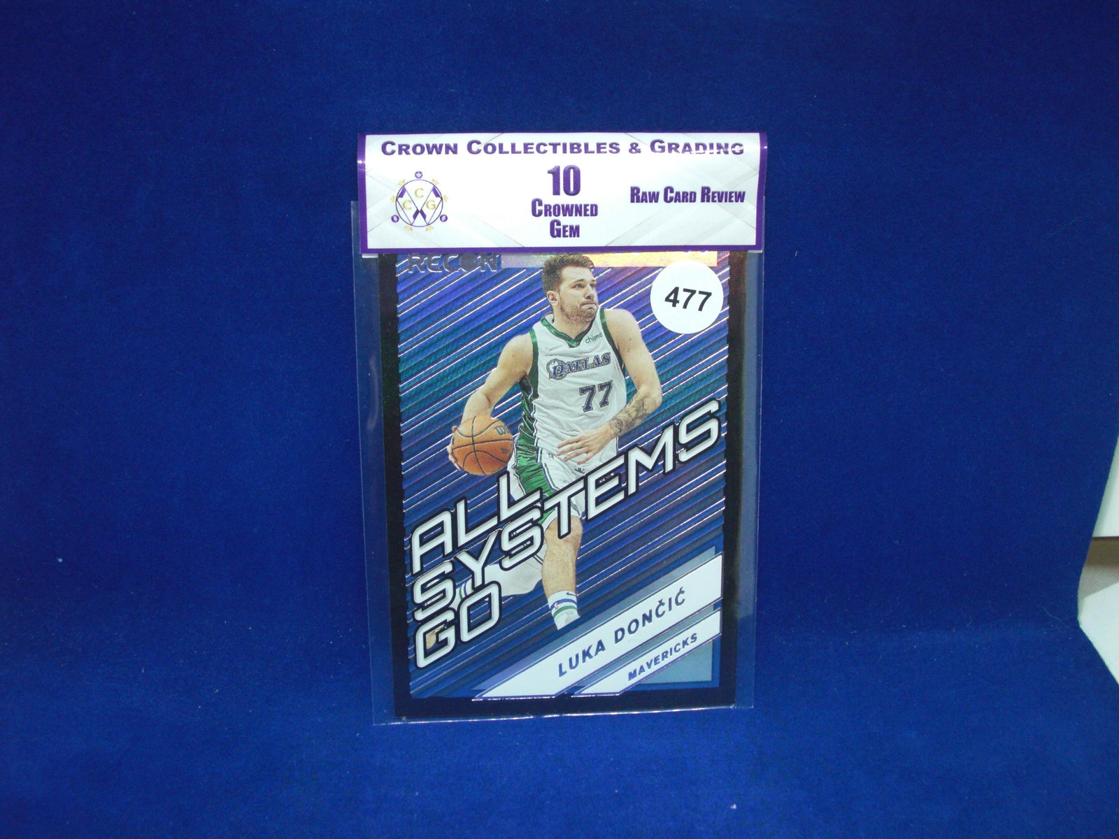 cc@g raw review graded mint 10 luka doncic all systems go (1 of 1)