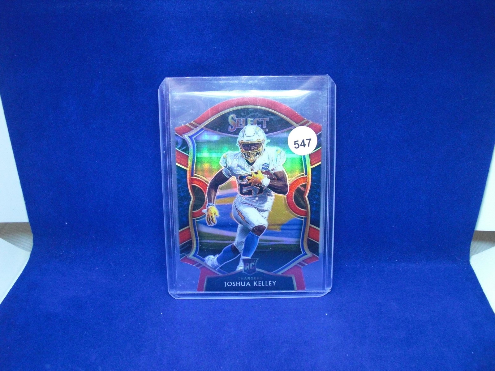 joshua kelley red select die cut rookie (1 of 1)