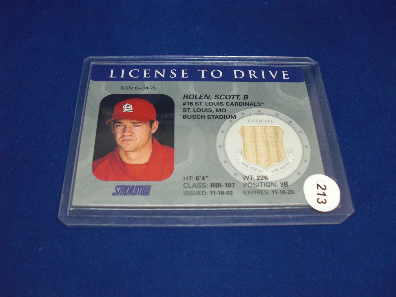 scott rolen game used bat (1 of 1)