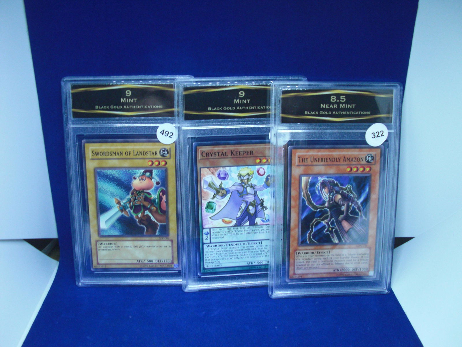 lot of 3 bga graded yu-gi-oh cards: nice graded lot