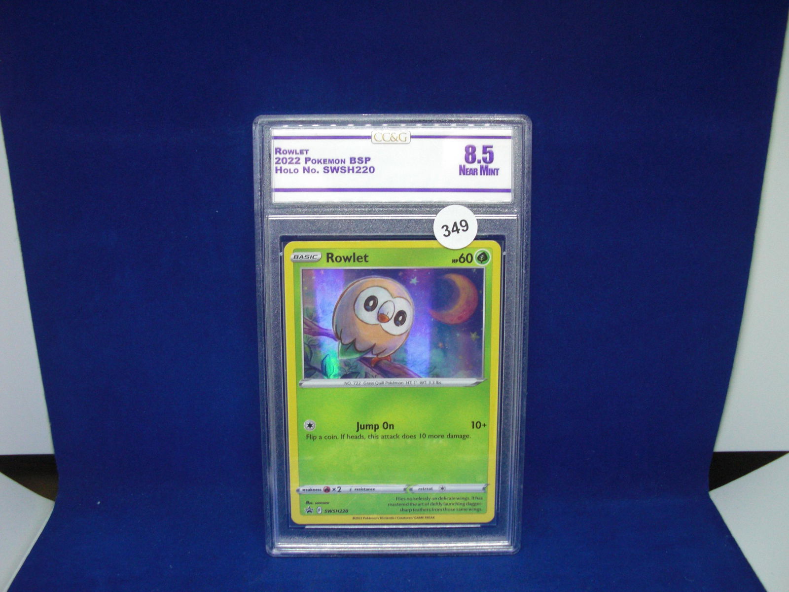 cc&g graded pokemon rowlet mint 8.5 (1 of 1)