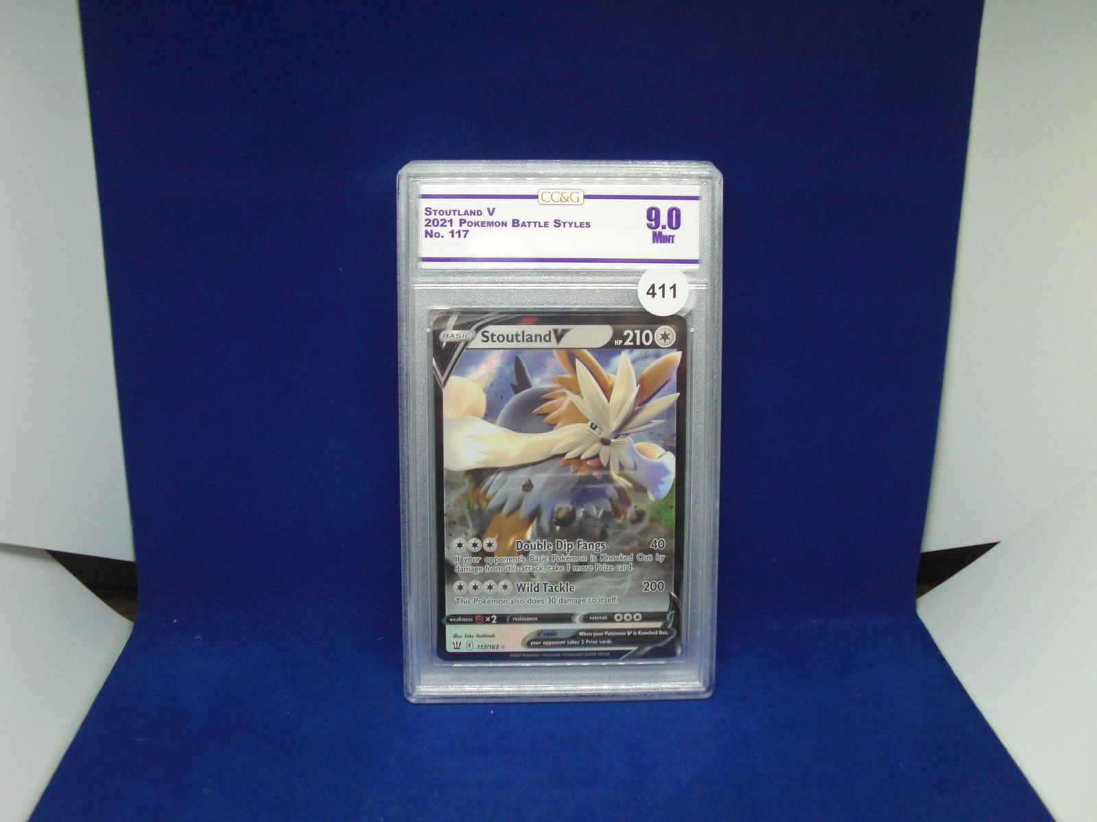 cc&g 9.0 stoutland v pokemon card (1 of 1)