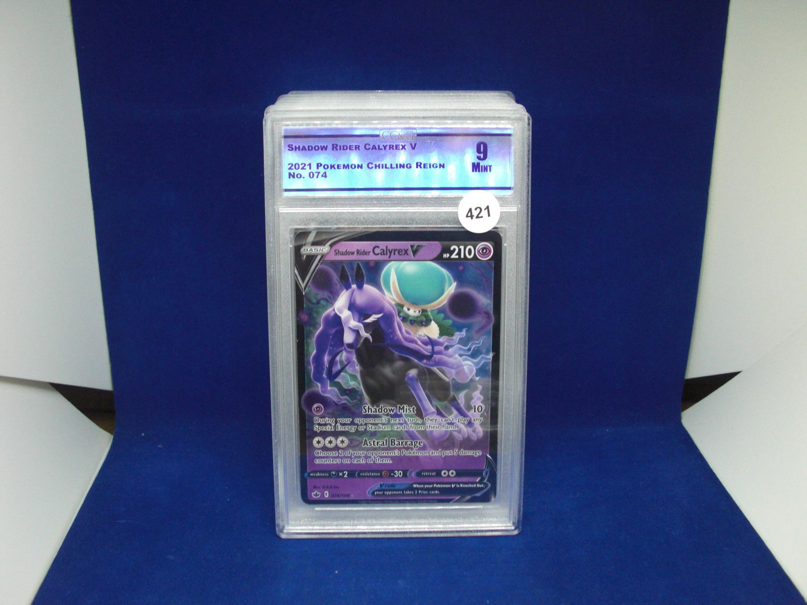 cc&g 9 mint calyrex graded pokemon card (1 of 1)
