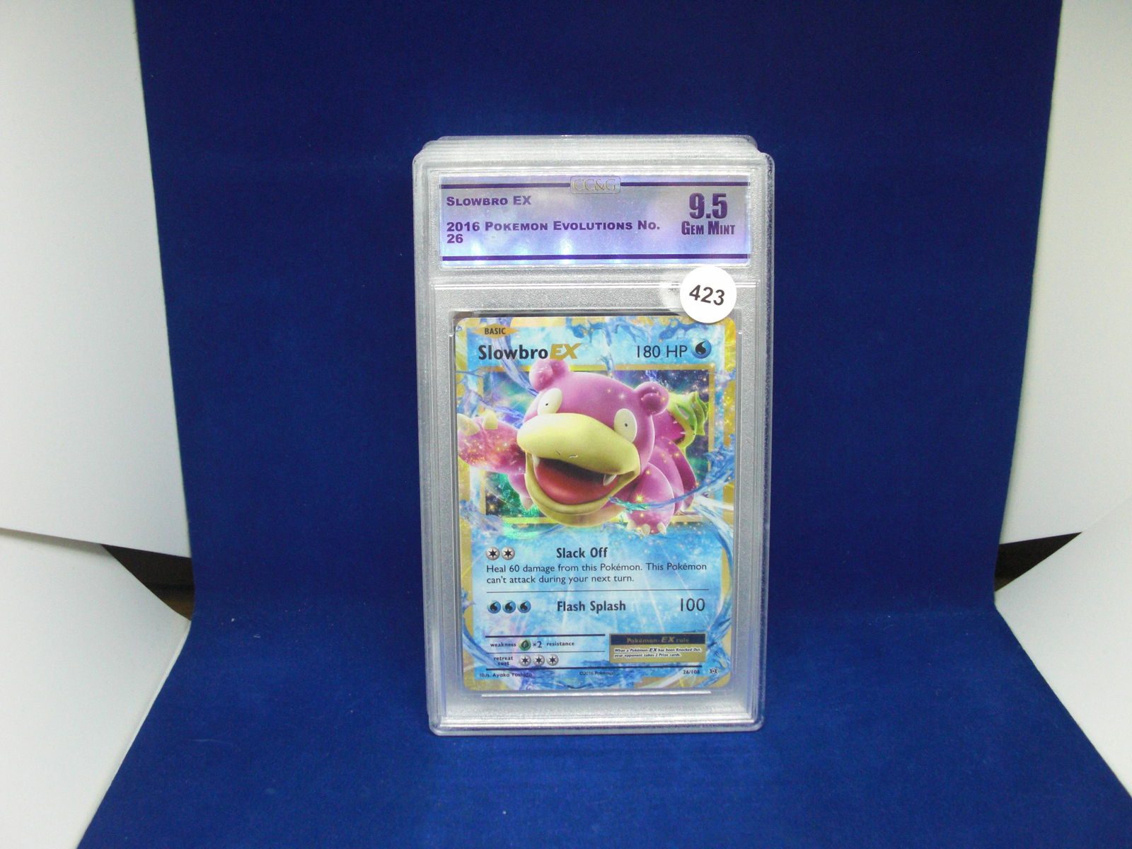 cc&g 9.5 Slowbro ex graded pokemon card (1 of 1)