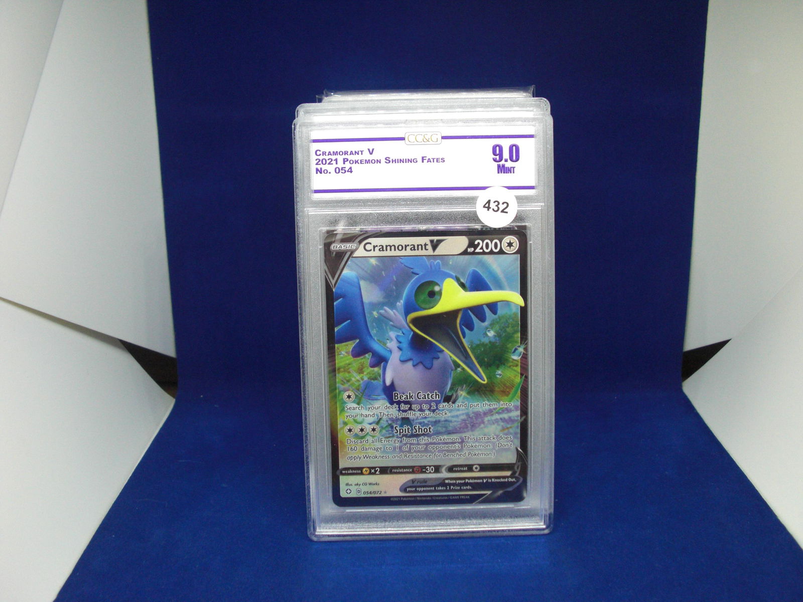 cc&g 9.0 cramorant v graded pokemon card (1 of 1)
