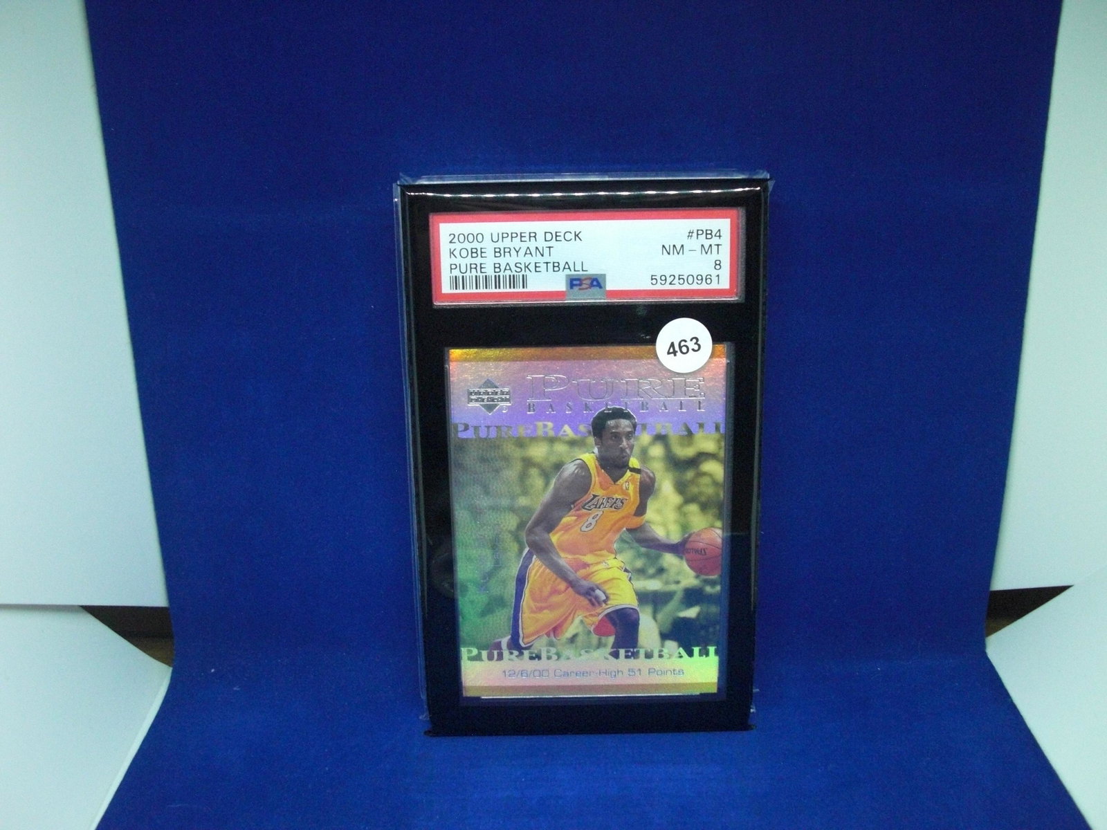 PSA 8 Kobe Bryant upper deck pure basketball: PSA 8 Kobe Bryant upper deck pure basketball