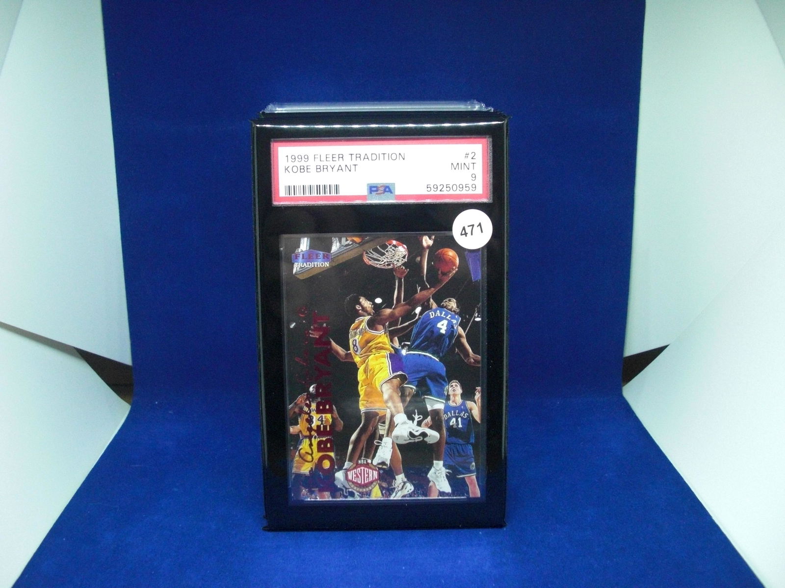 PSA 9 mint Kobe Bryant fleer tradition (1 of 1)