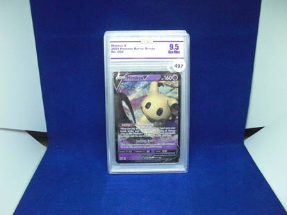 cc&g 9.5 mimikyu v graded pokemon card: cc&g 9.5 mimikyu v graded pokemon card