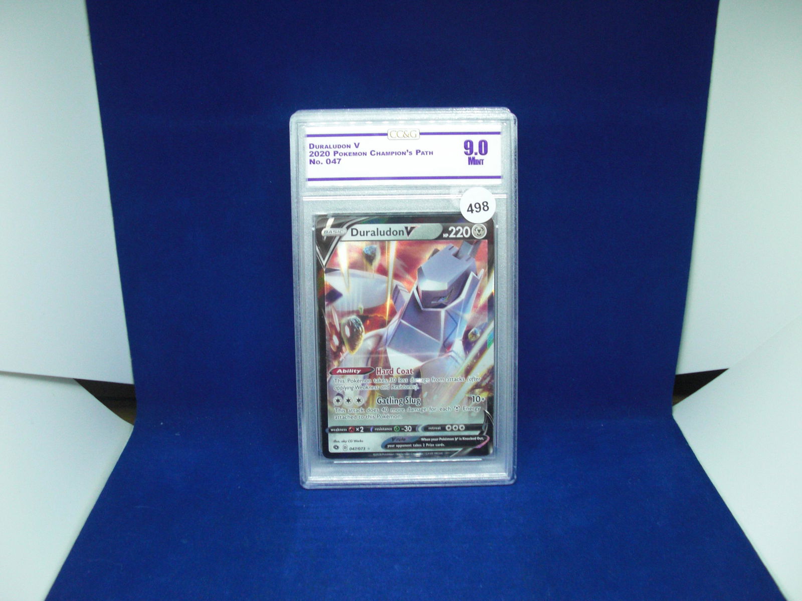 cc&g 9.0 duraludon v graded pokemon card (1 of 1)