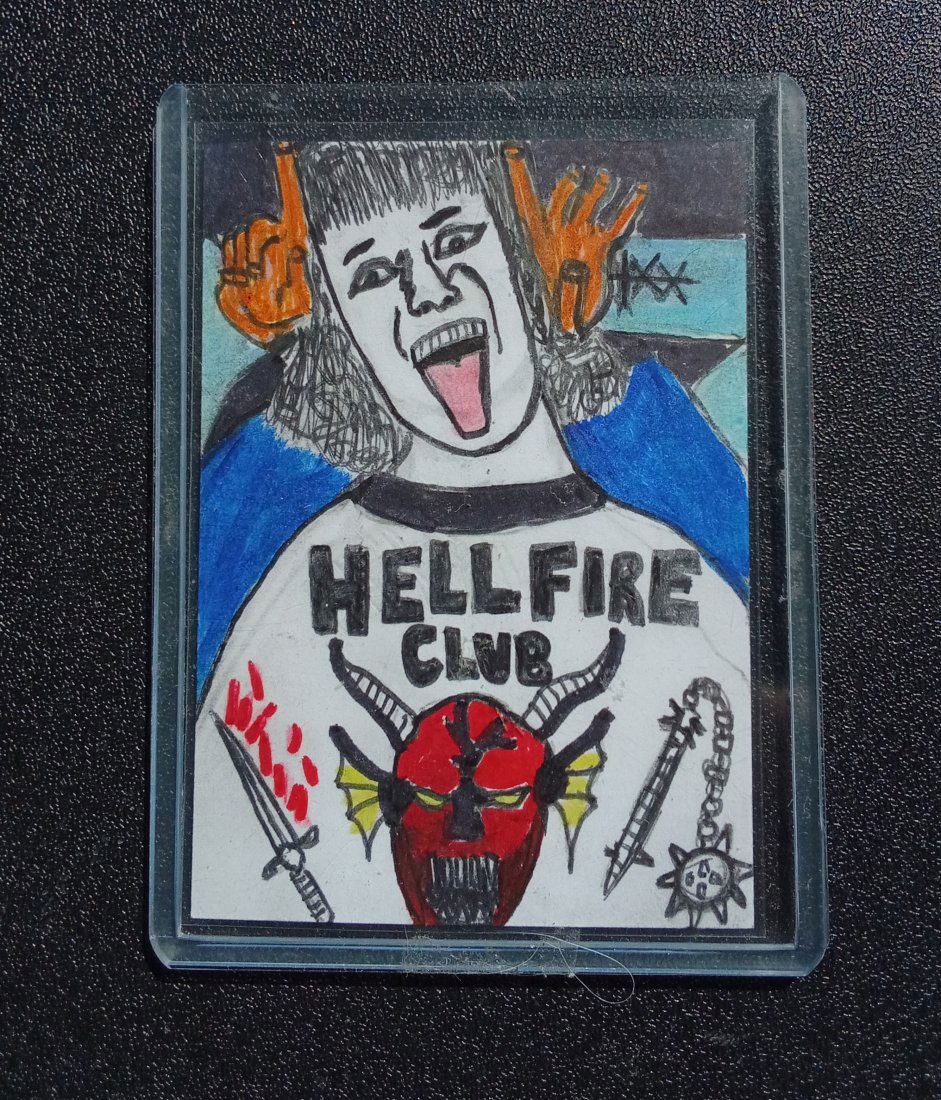 Johnnie Joe Garcia "stranger things" 1/1 artist sketch card (1 of 2)