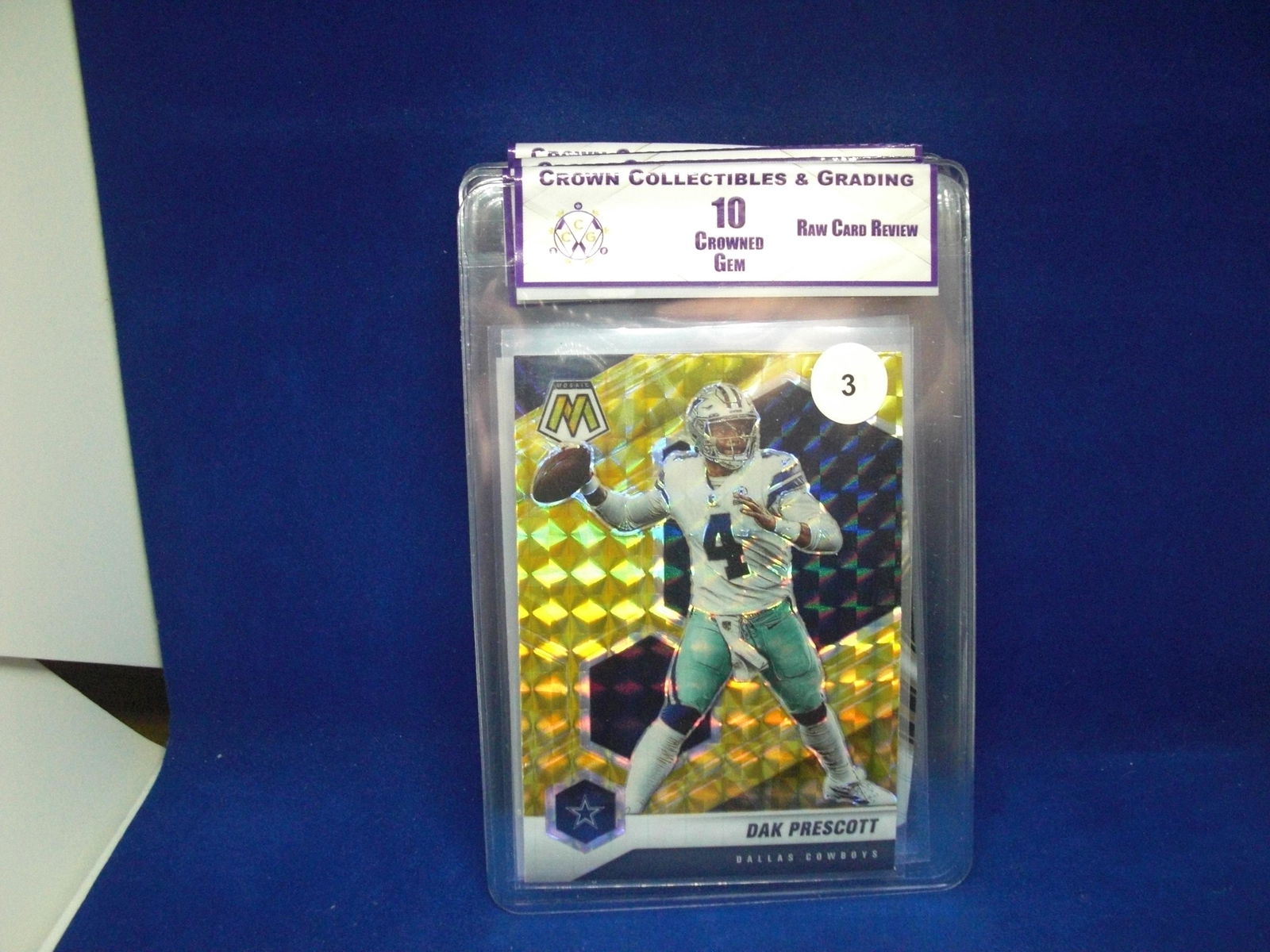 cc&g raw review graded mint 10 dak prescott gold (1 of 1)