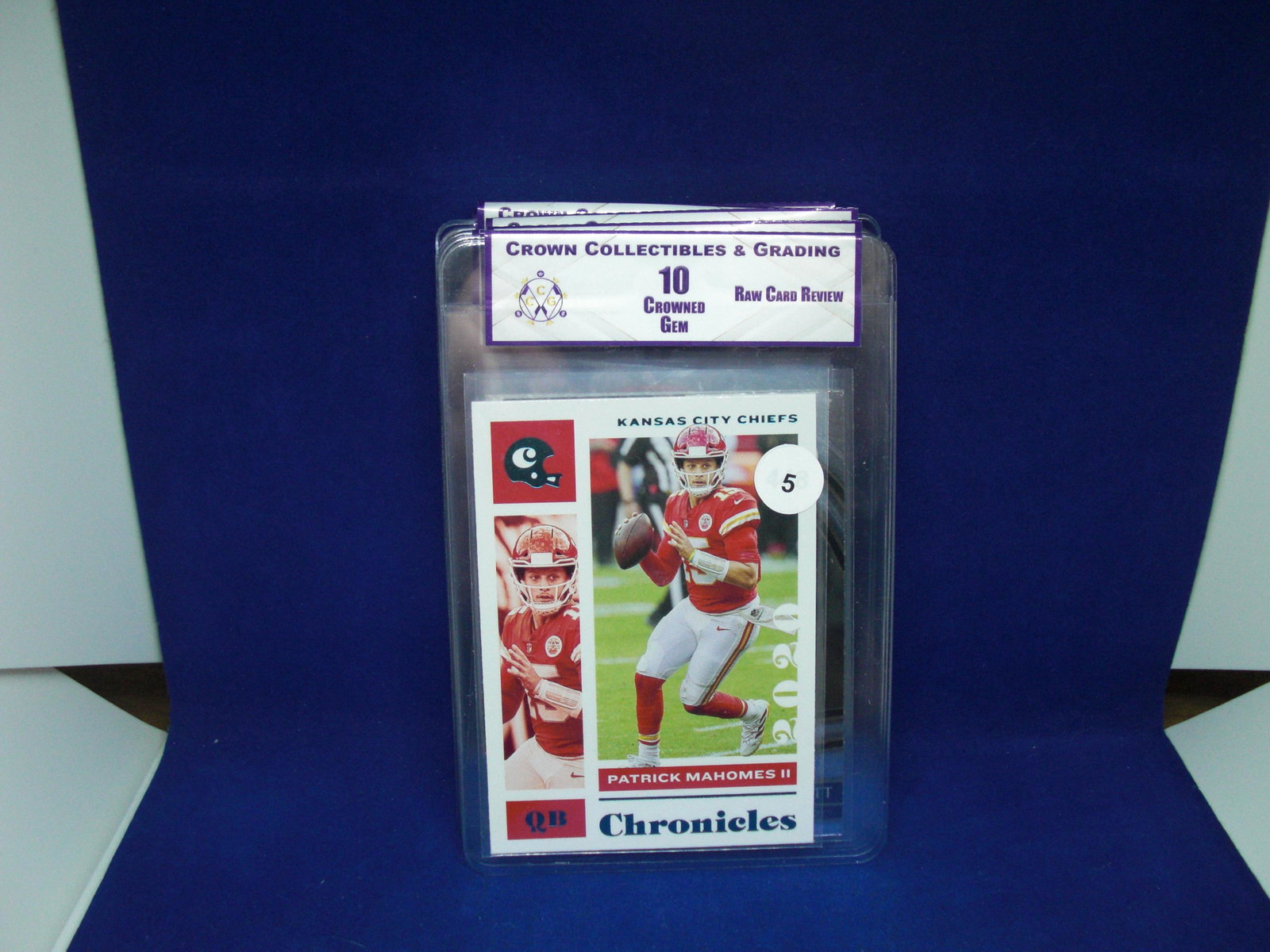 cc&g raw review graded mint 10 patrick mahomes: raw review graded