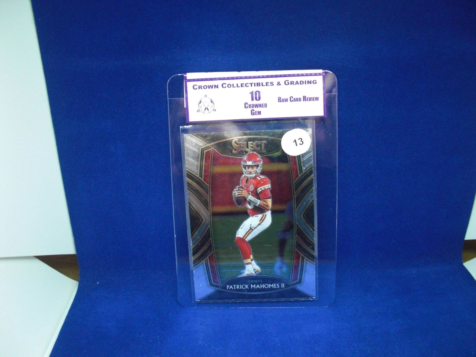 cc&g raw review graded mint 10 patrick mahomes select (1 of 1)