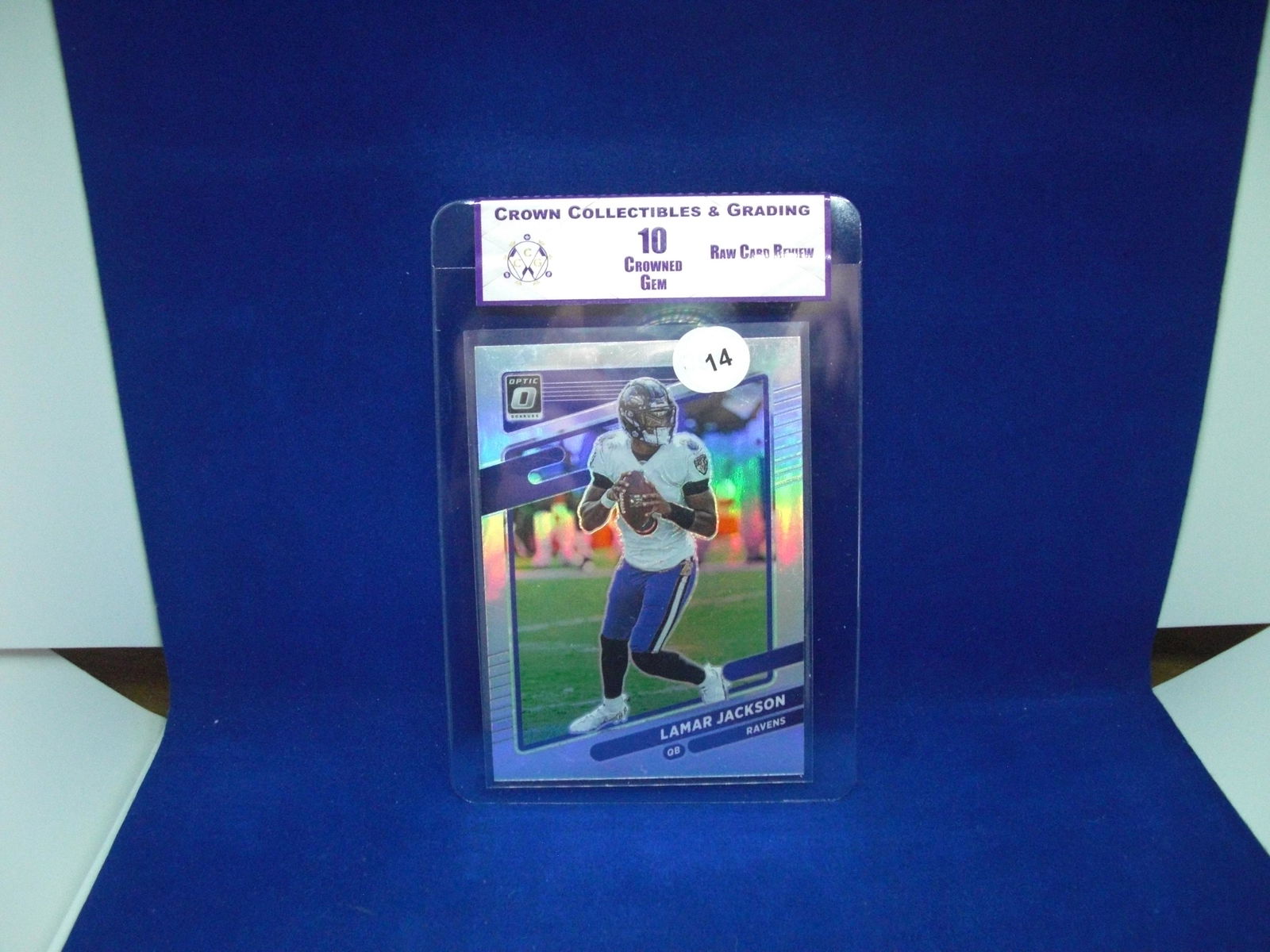 cc&g raw review graded mint 10 lamar jackson (1 of 1)