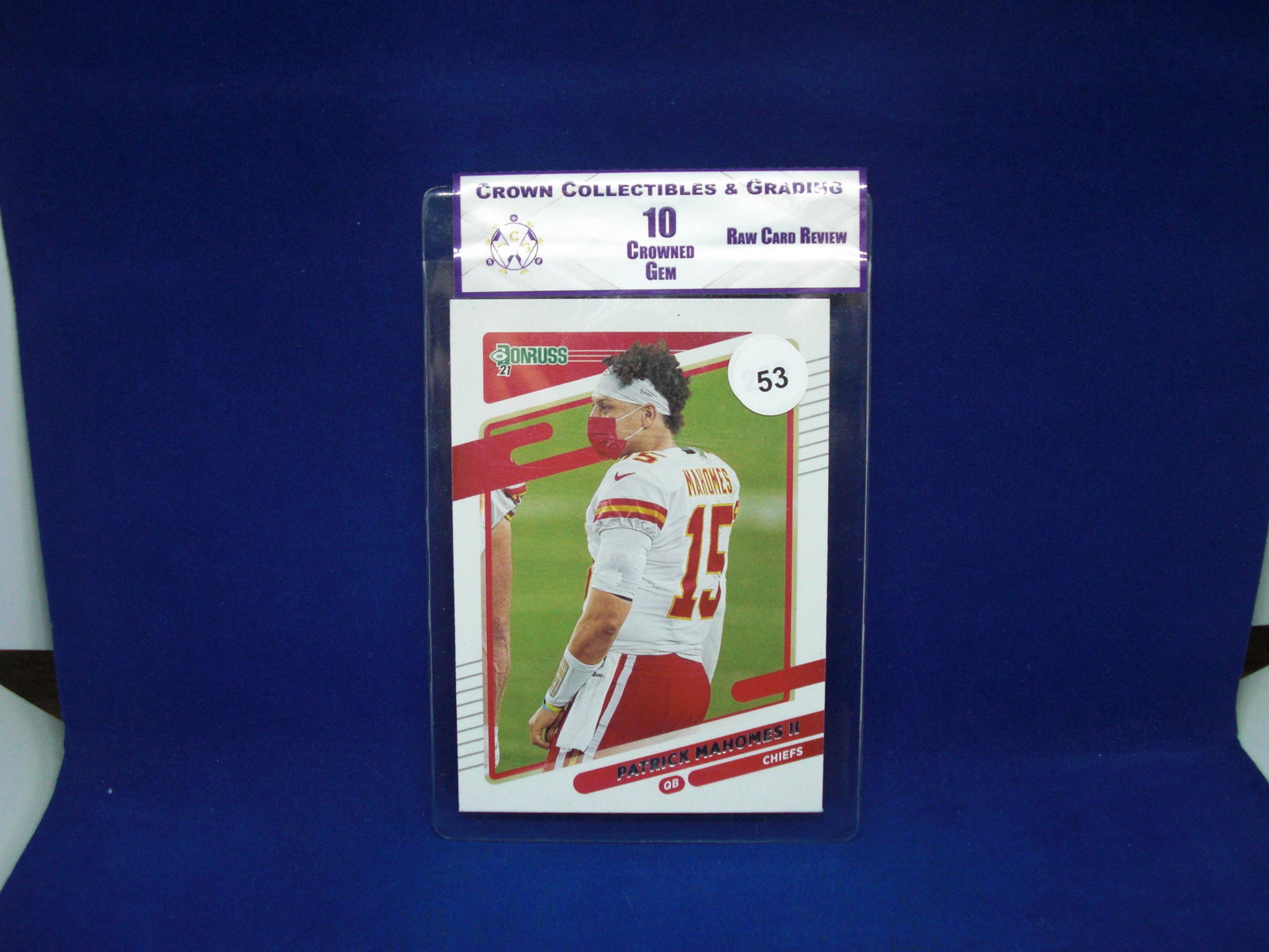 cc@g raw review graded 10 patrick mahomes: raw review graded