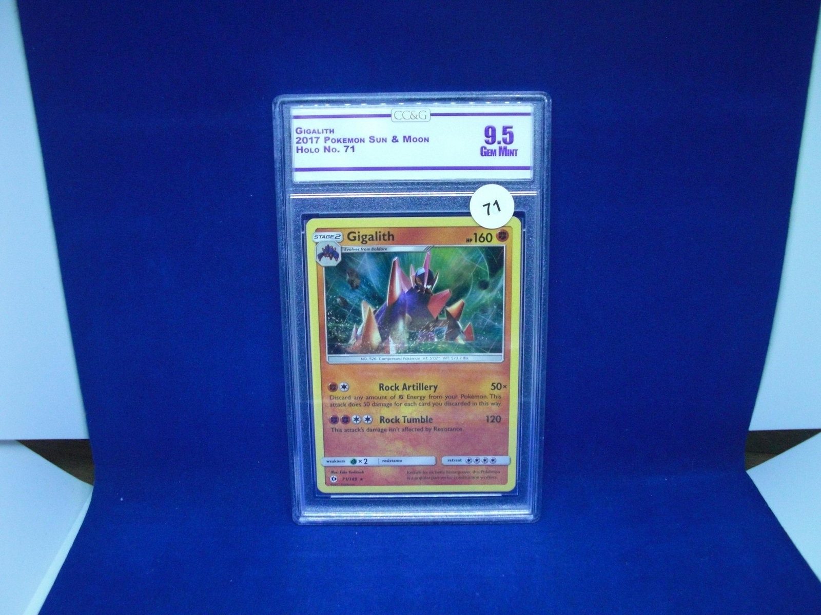 cc&g graded gigalith mint 9.5 holo: nice graded card