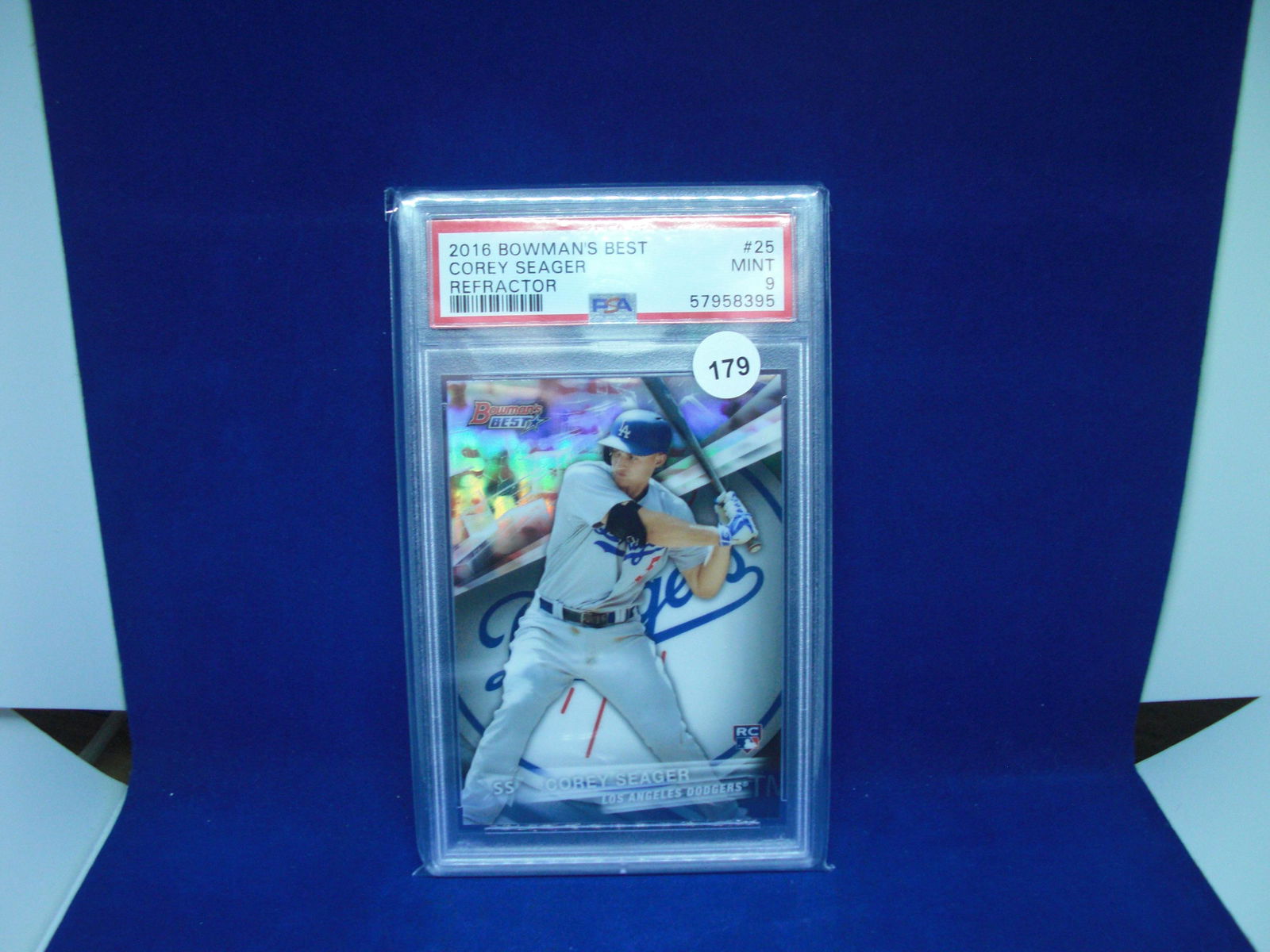 psa graded mint  9 2016 corey seager refractor (1 of 1)